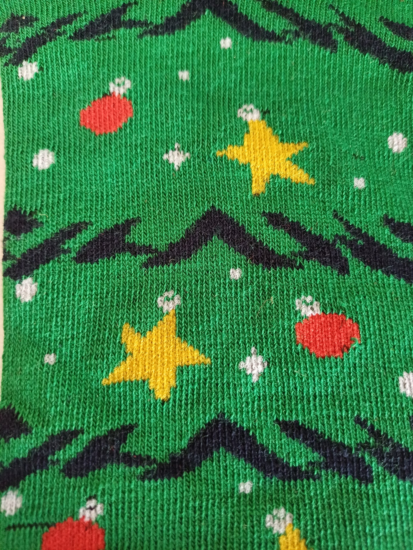 Christmas Socks - Blue Green Christmas tree (35 - 39)