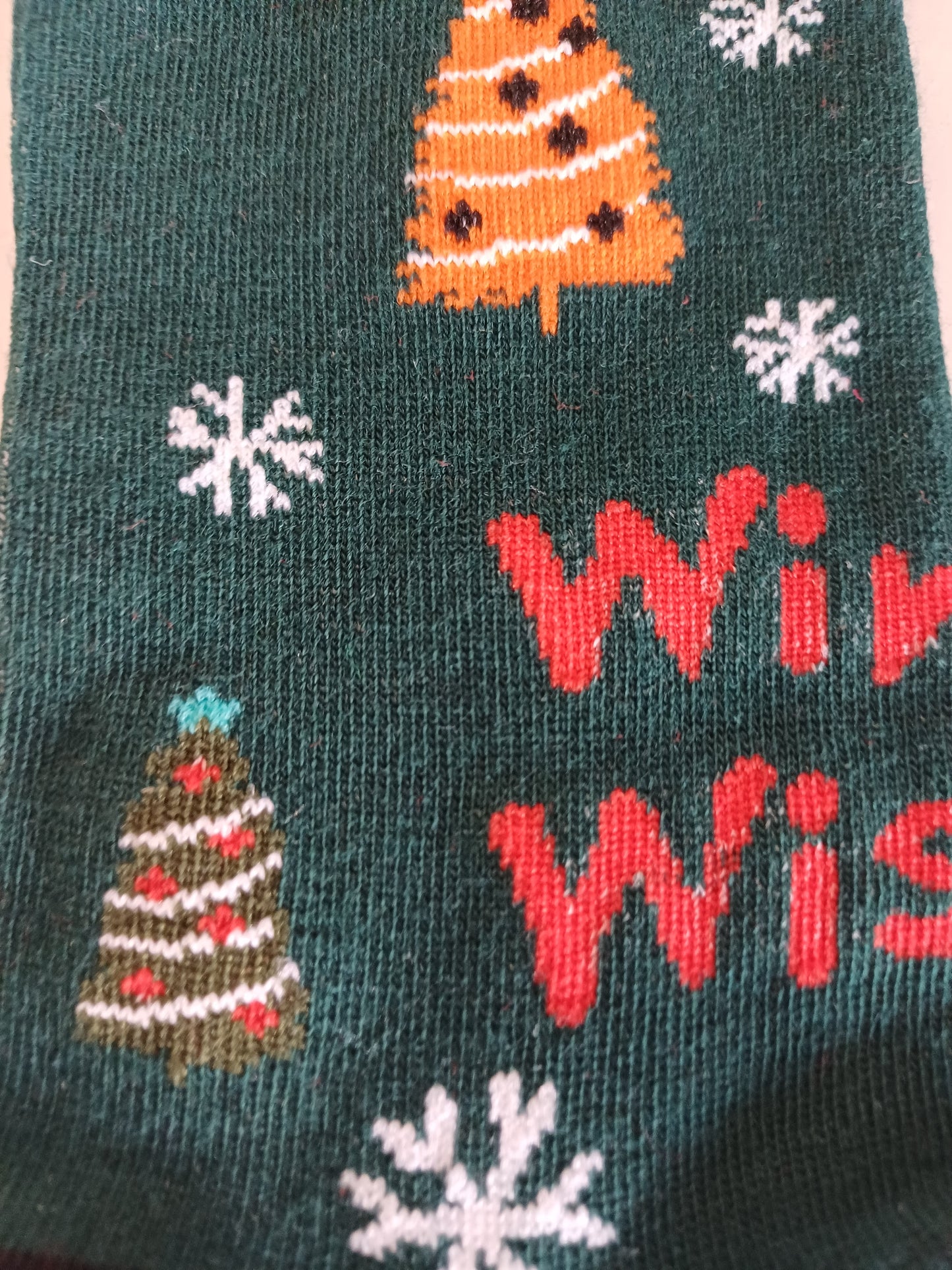 Christmas Socks - Green Christmas Trees (35 - 39)