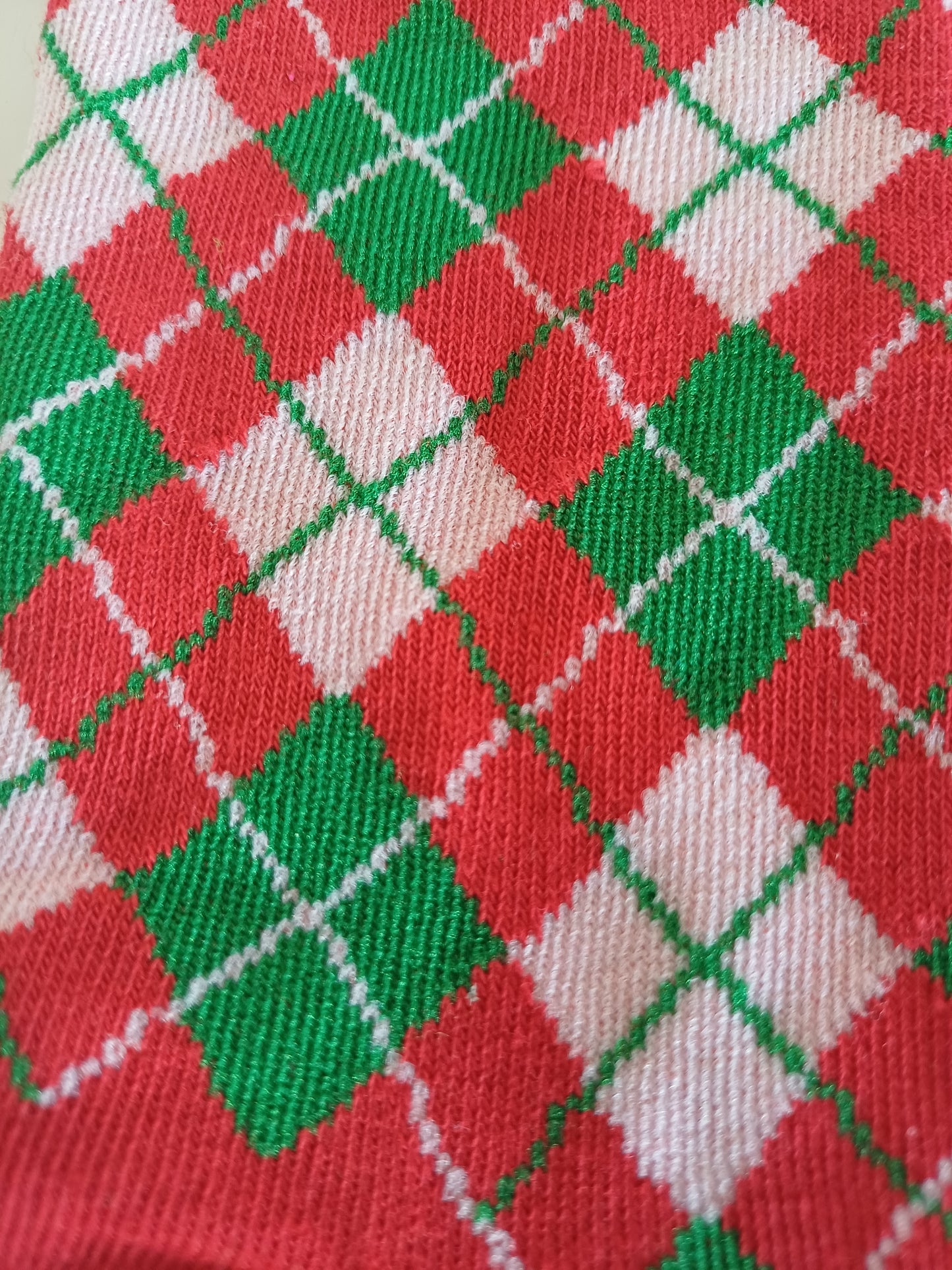 Christmas Socks - Red and green tartan (35 - 39)