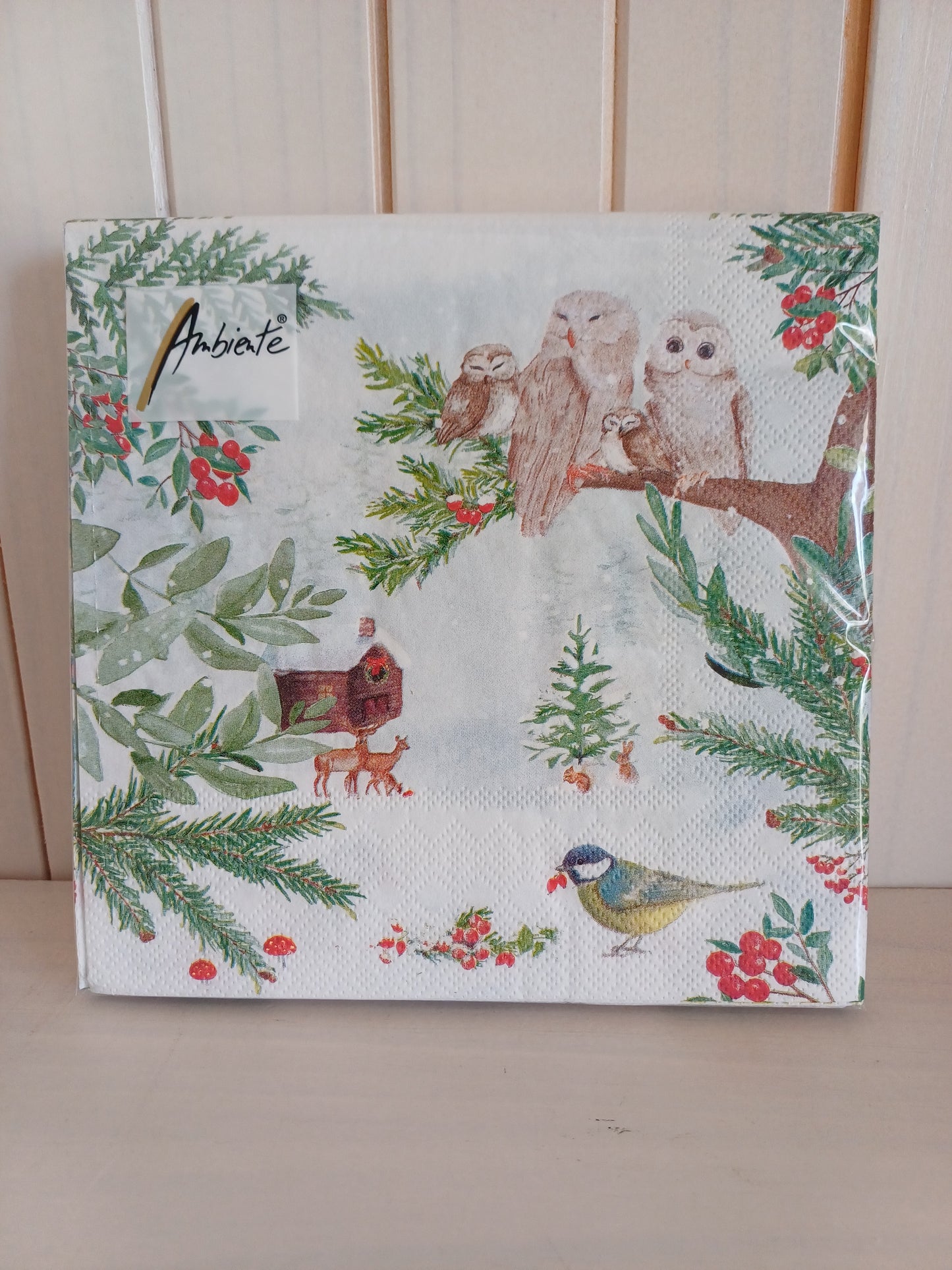 Christmas Serviettes - Owl