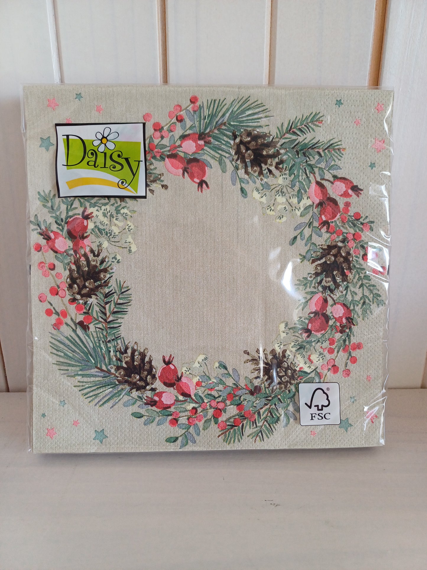 Christmas Serviettes - Wreath