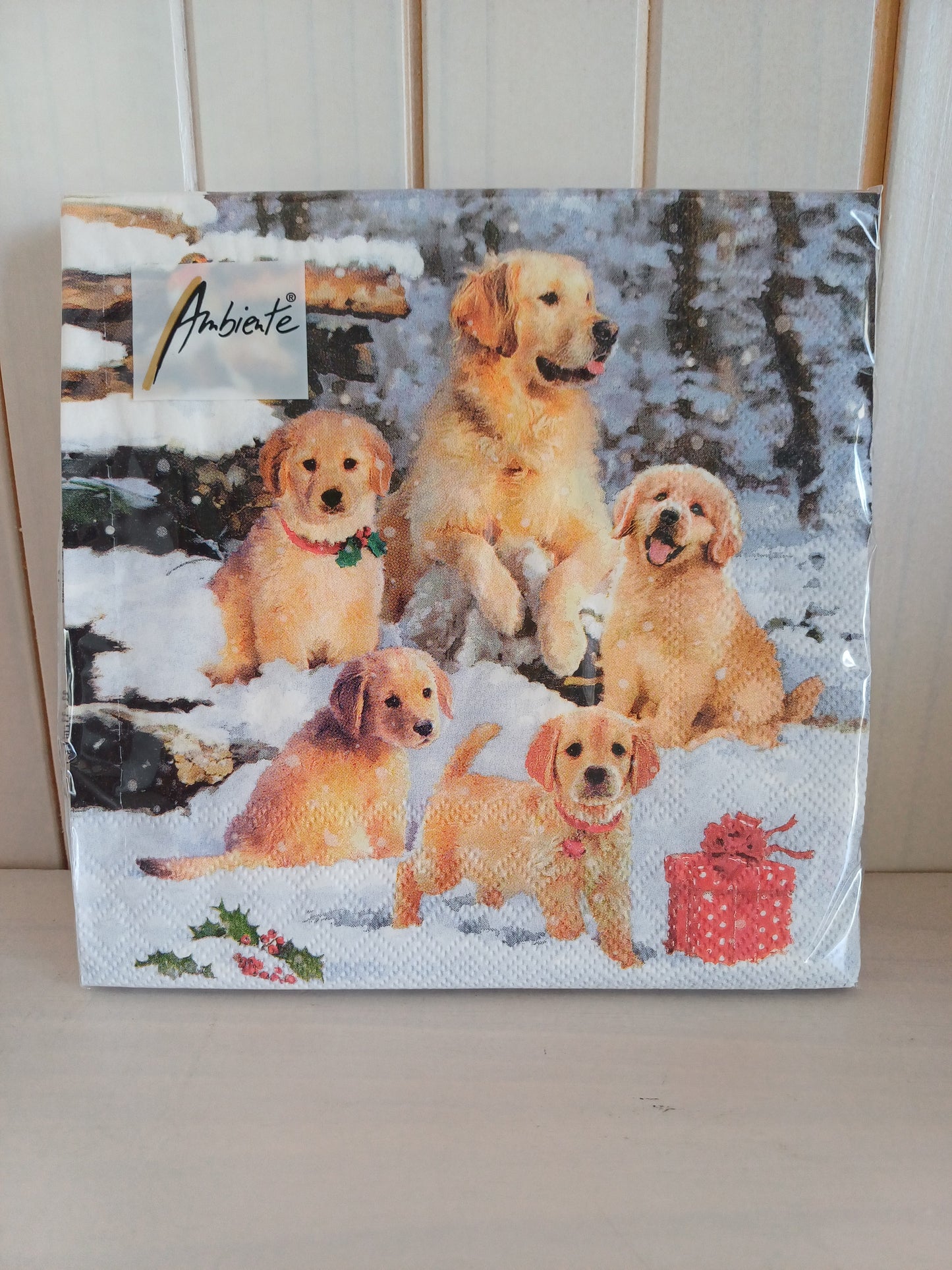 Christmas Serviettes - Labrador Dog