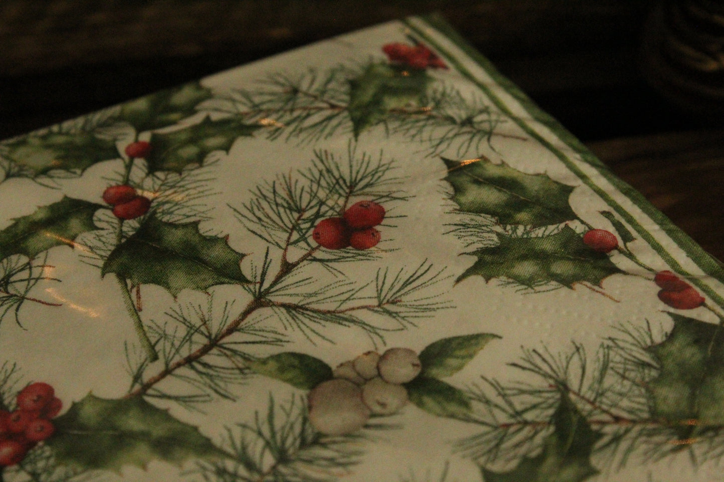 Christmas Serviettes - Holly