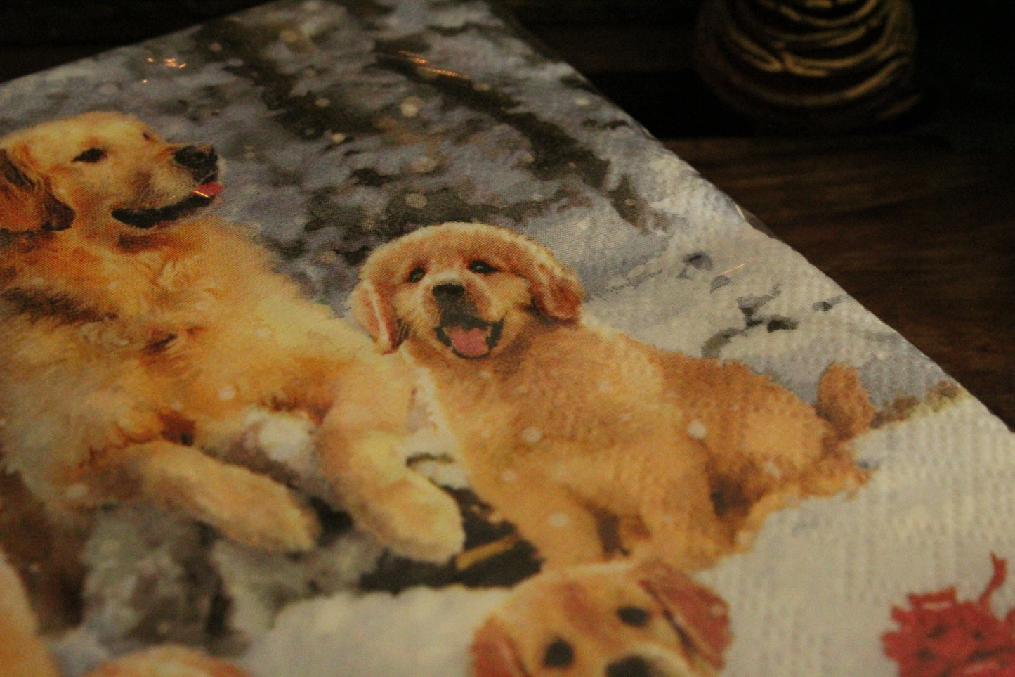 Christmas Serviettes - Labrador Dog