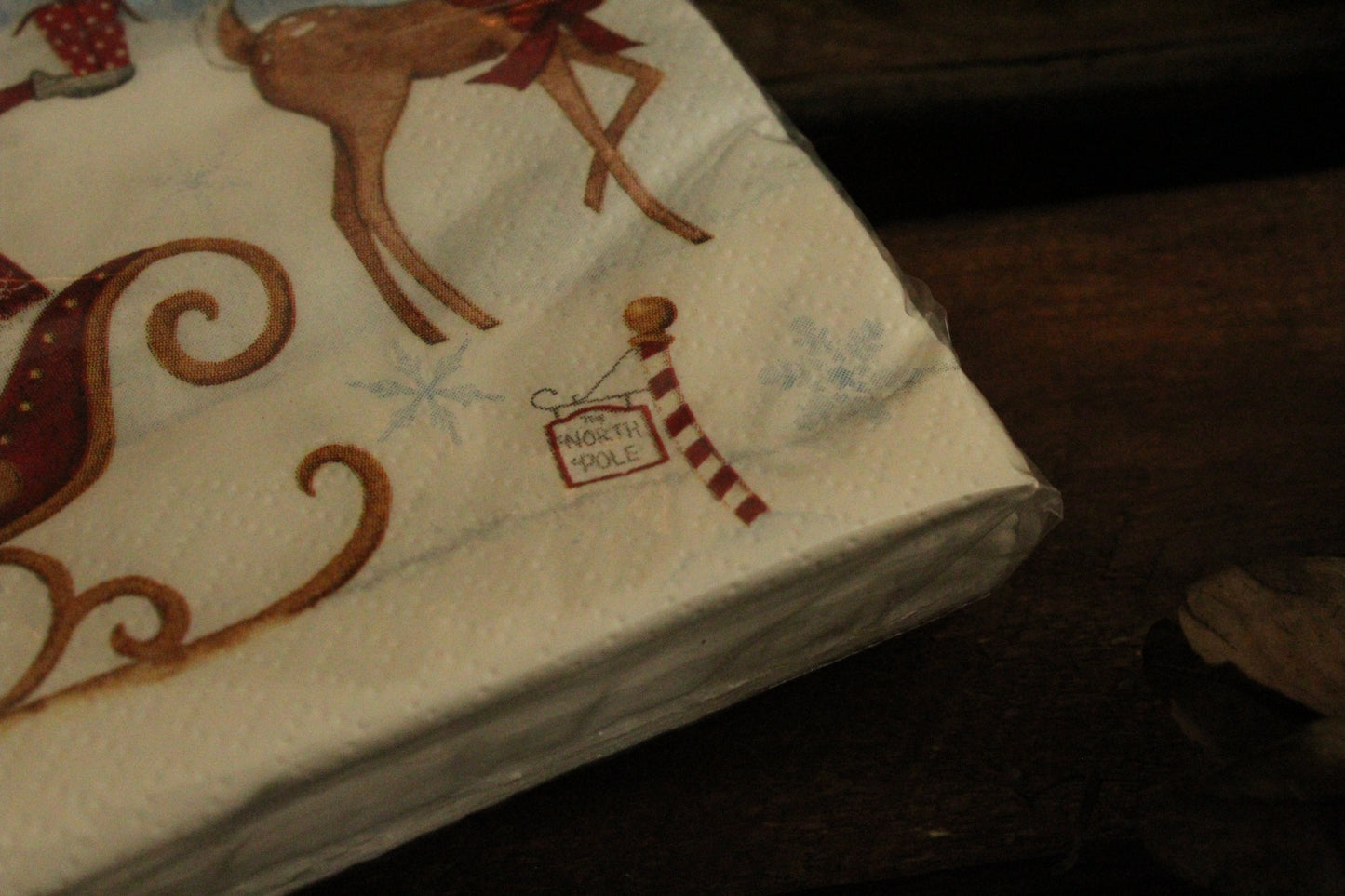 Christmas Serviettes - Santa with Sleigh