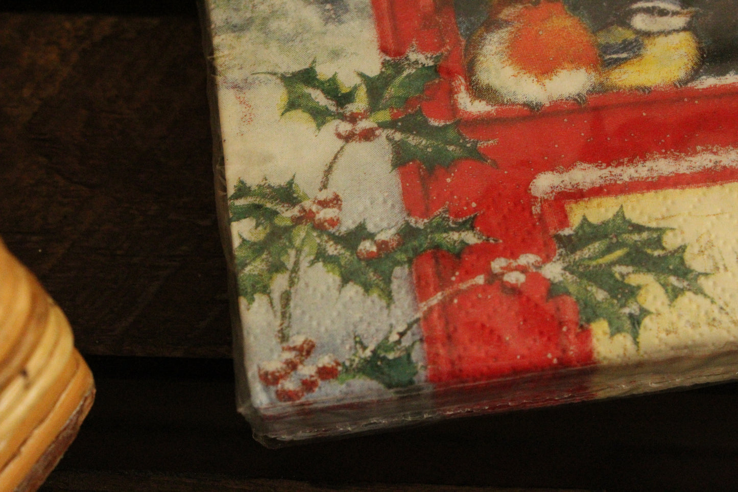 Christmas Serviettes - Red Post box