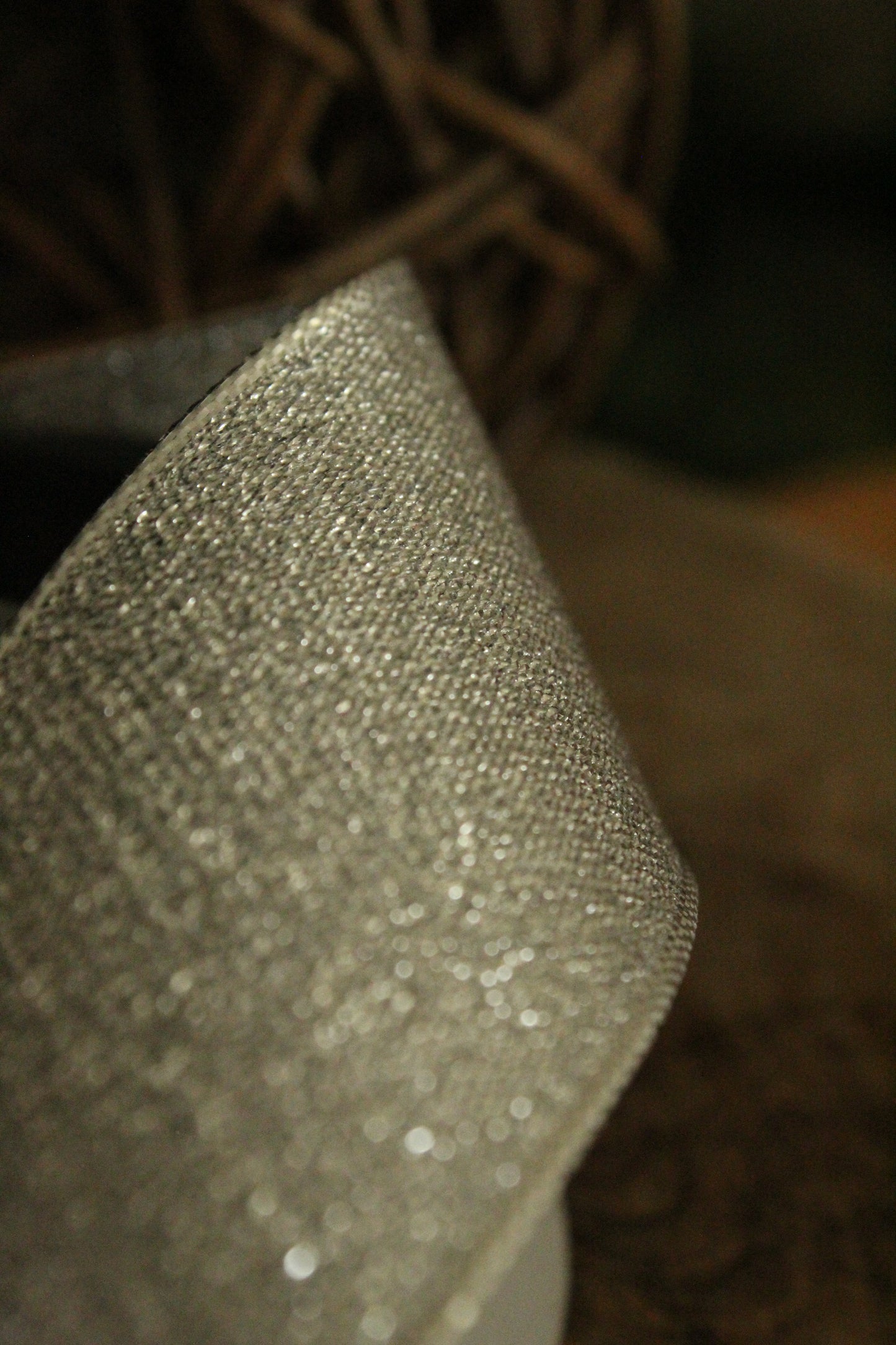 Christmas Ribbon - Shimmer Silver
