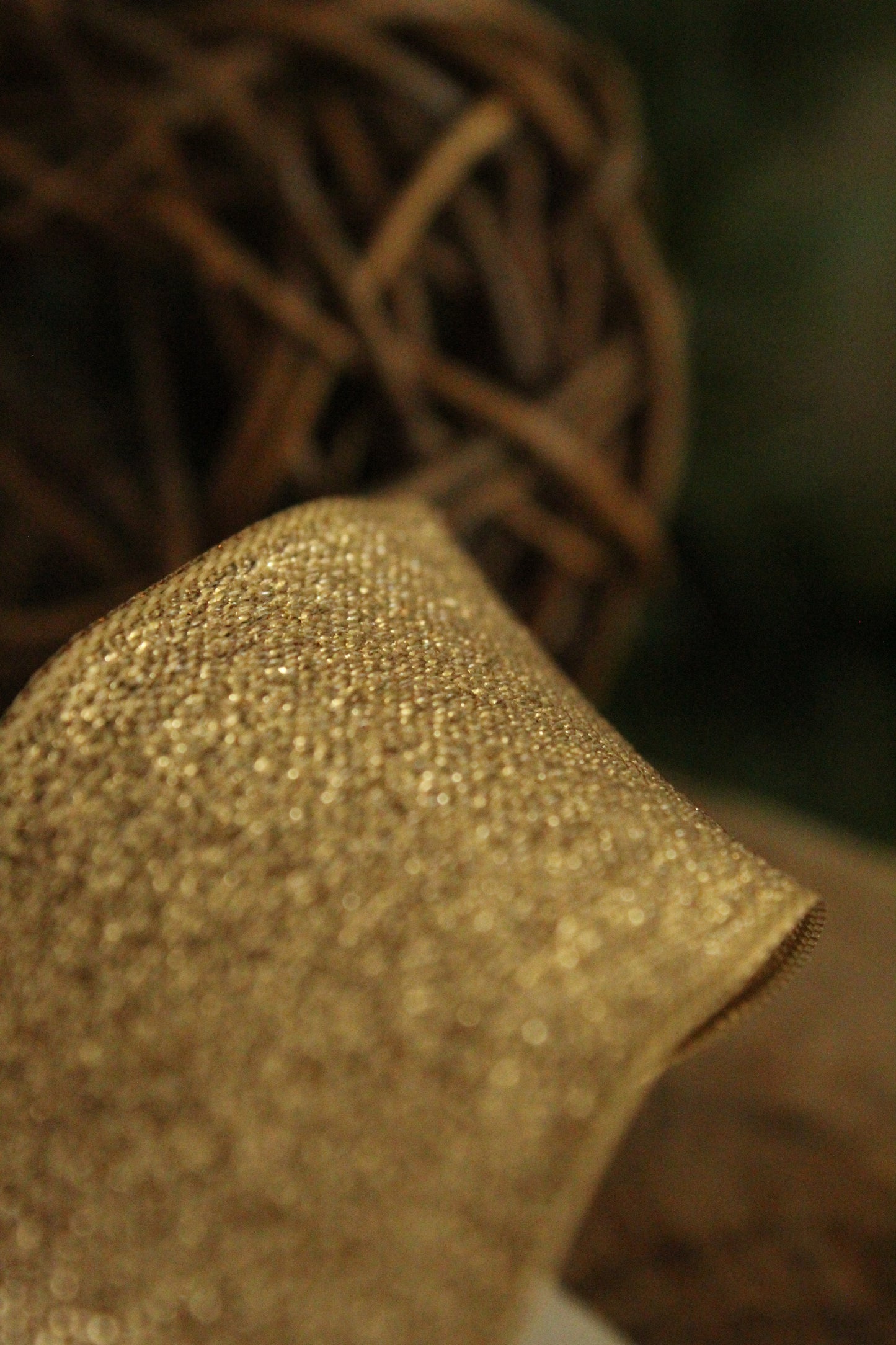 Christmas Ribbon - Shimmer Gold