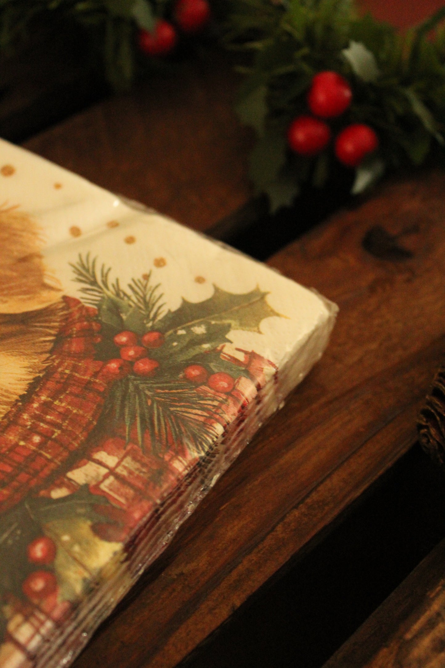 Christmas Serviettes - Dogs White