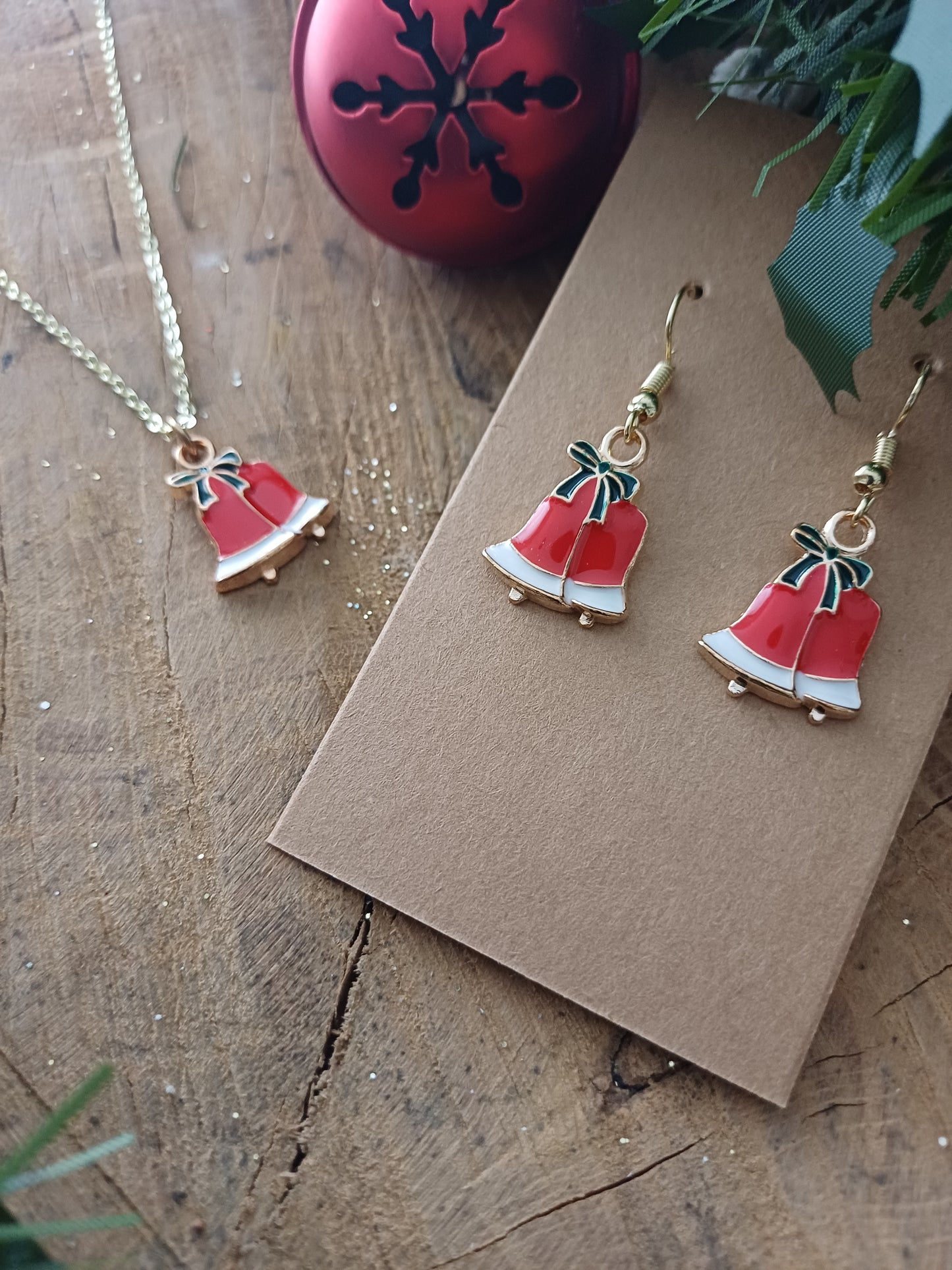 Christmas Earrings - Red Bells