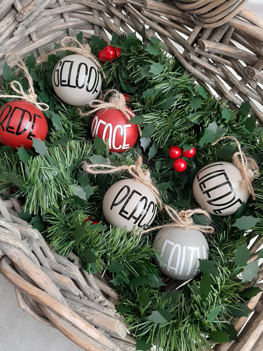 Ornament - Baubles with words