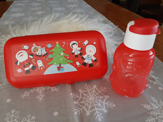 Christmas Tupperware - Eco Santa Bottle 350ml