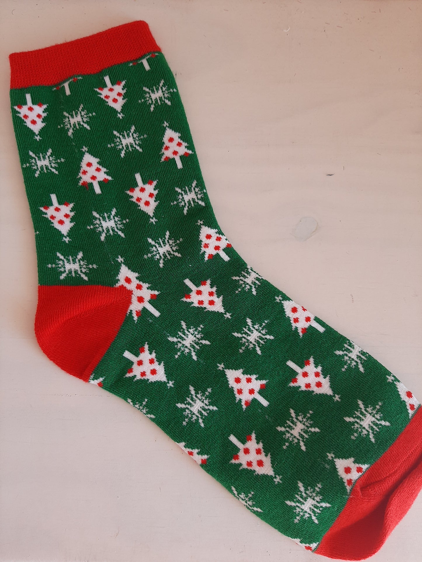 Christmas Socks - Christmas tree Green (31 - 35)