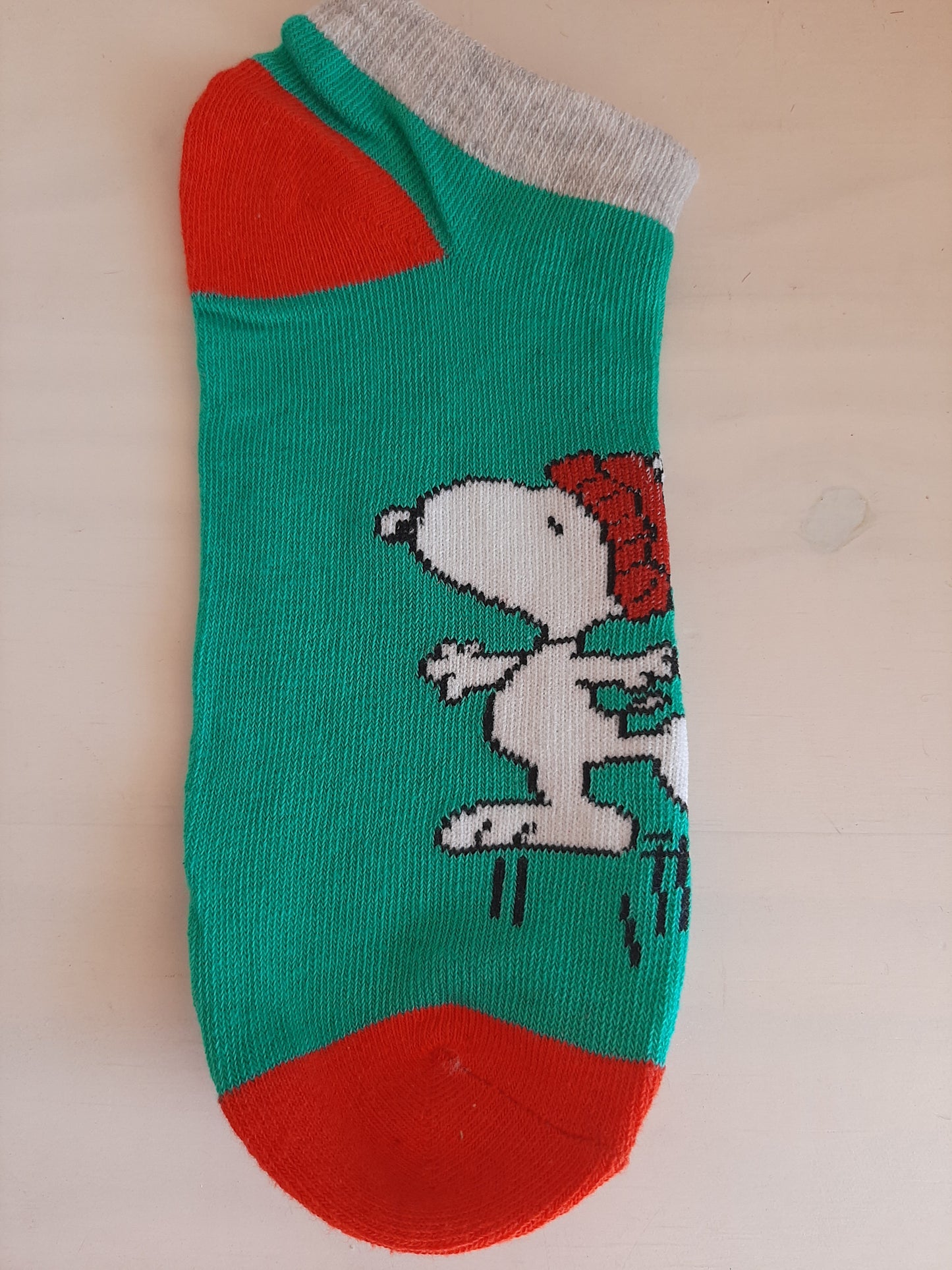 Christmas Ankle Socks - Snoopy Skating (35-41)