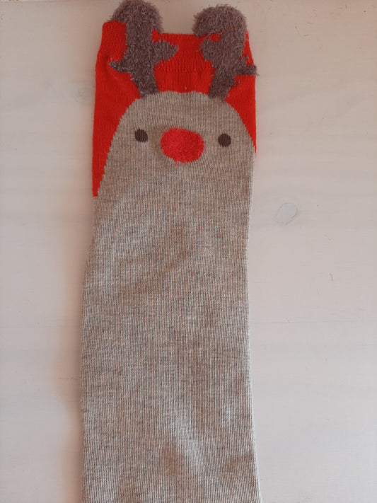 Christmas Socks - Reindeer Red (36 - 39)