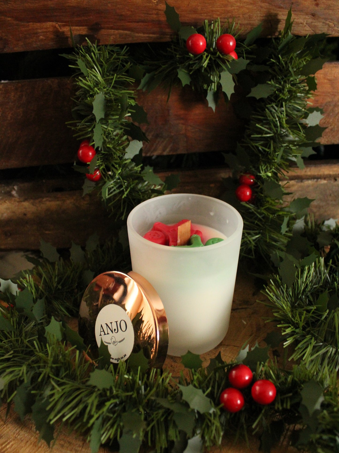 Christmas Candle - Scented Candle with Lid (L)