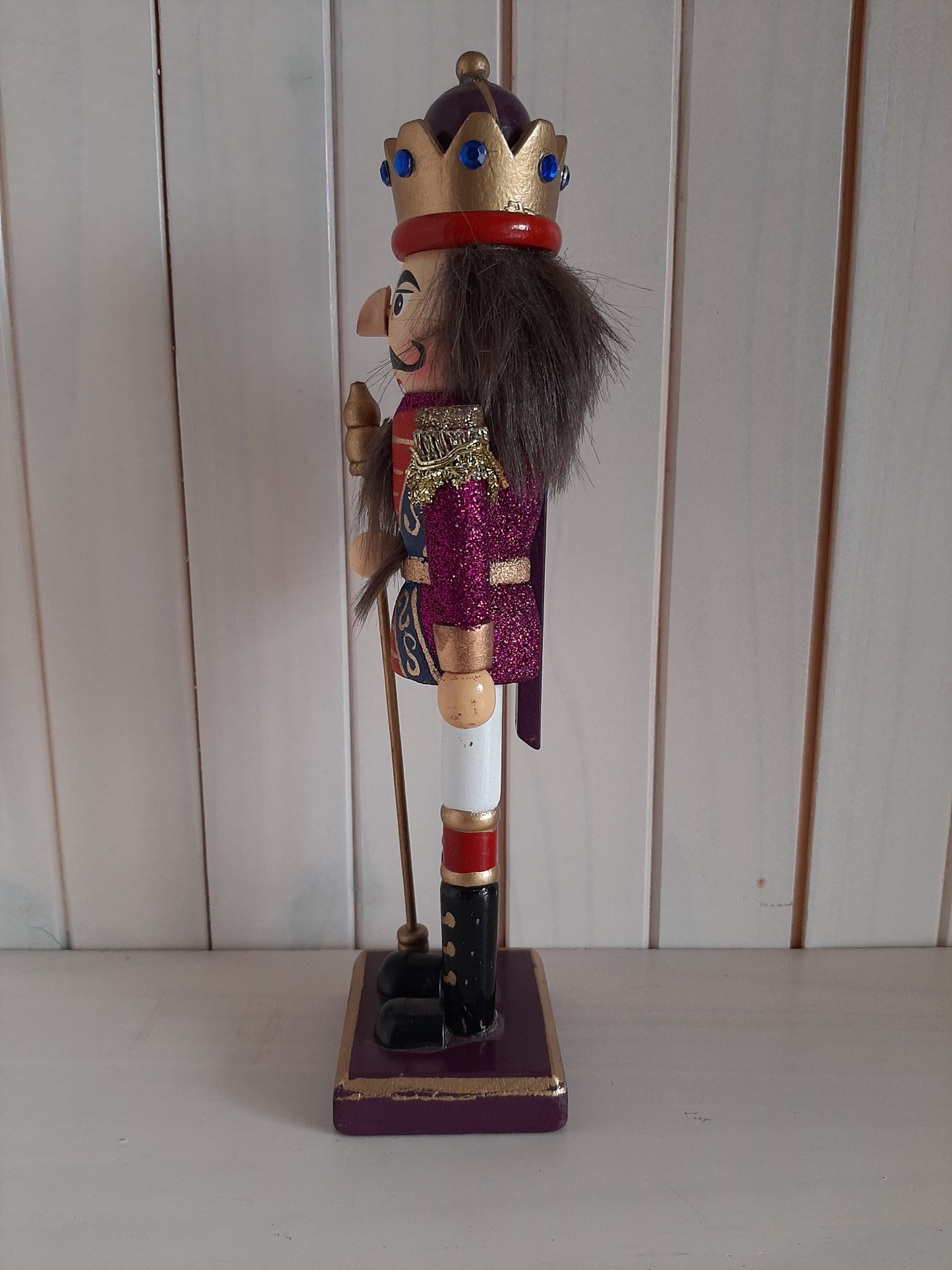 Christmas Nutcracker - King Purple 25cm