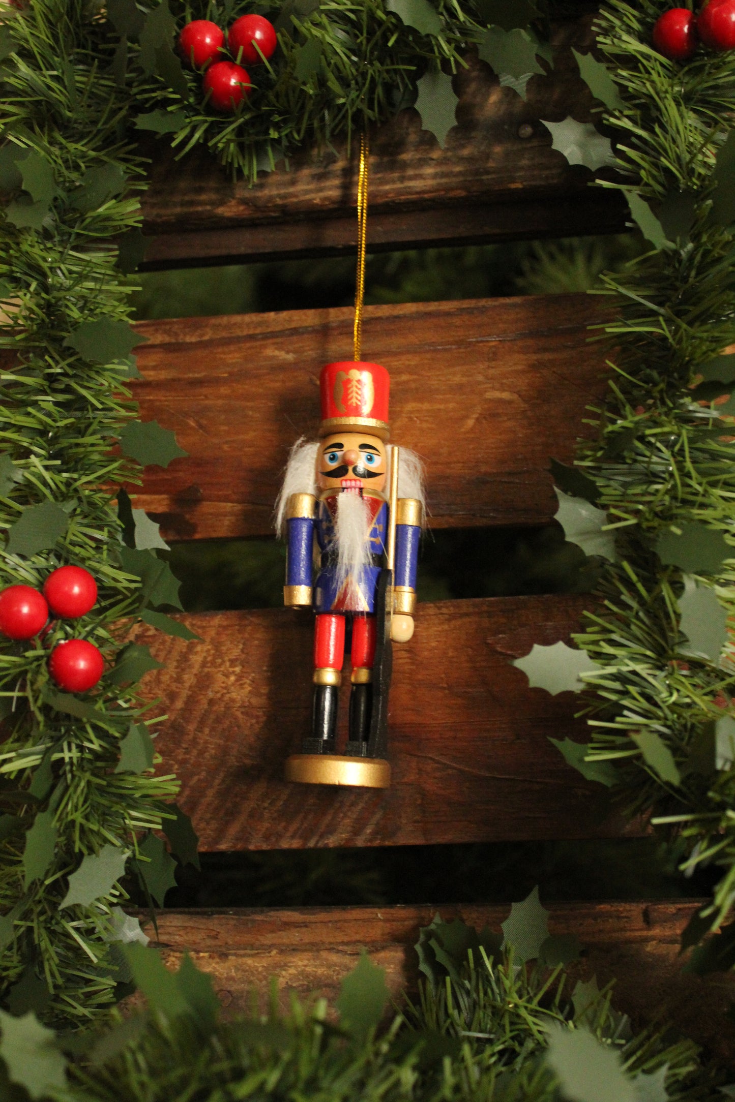 Christmas Nutcracker Ornament - Traditional Colors