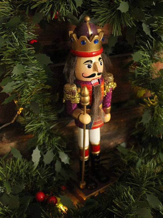 Christmas Nutcracker - King Purple 25cm