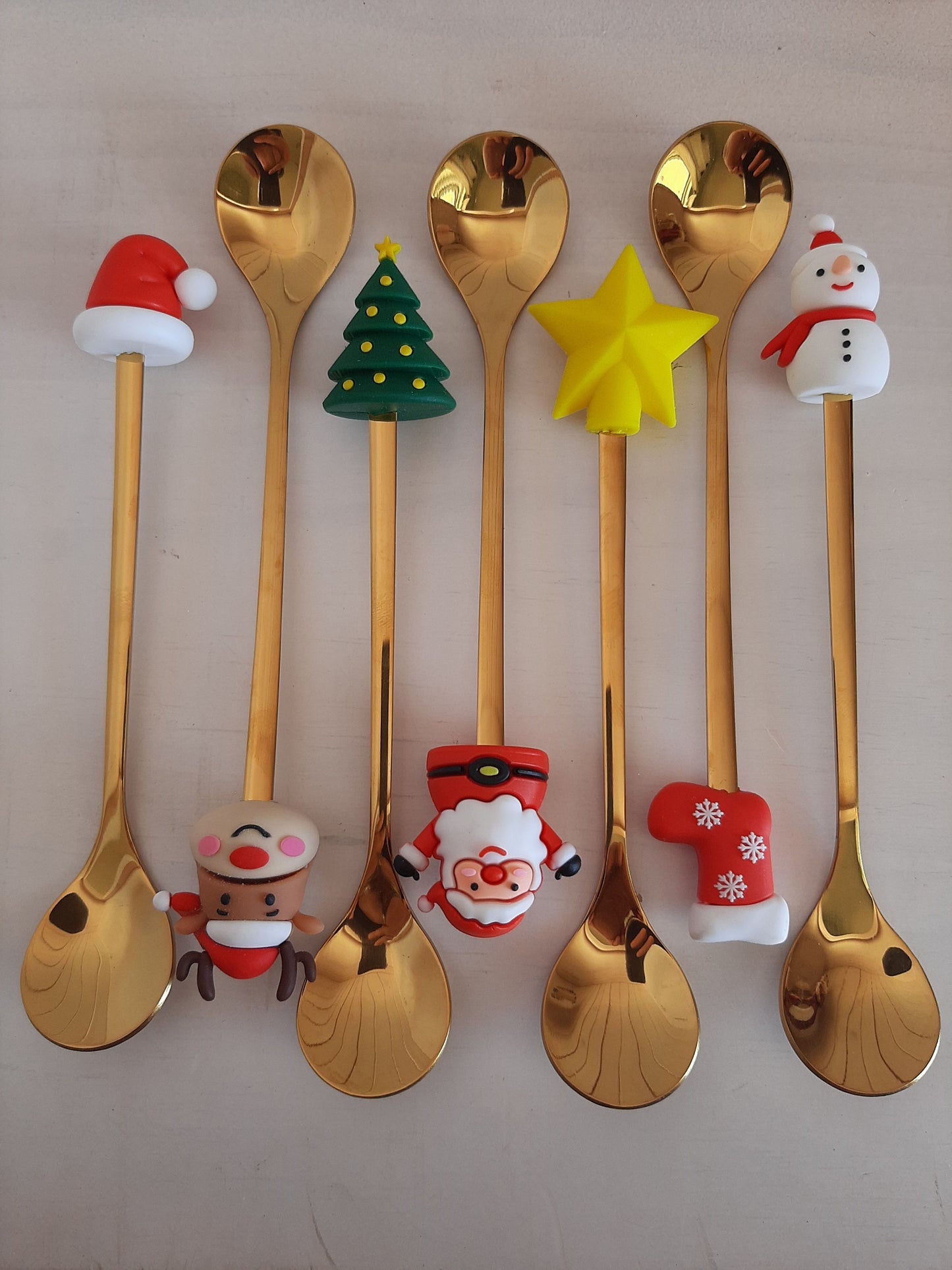 Christmas Teaspoon - Gold with characters