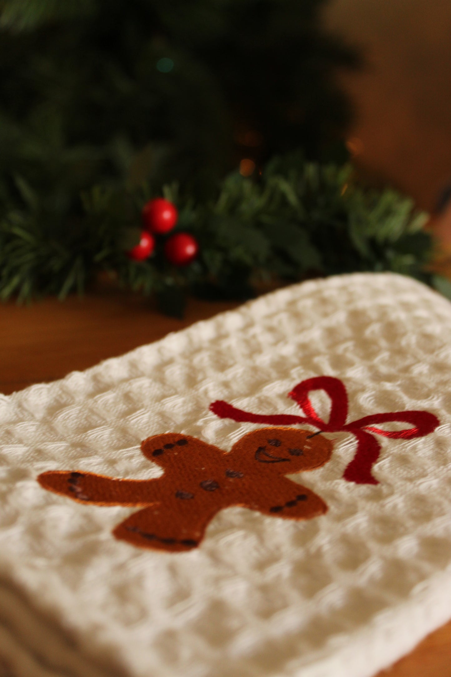 Christmas Dish Cloth - Gingerbread man