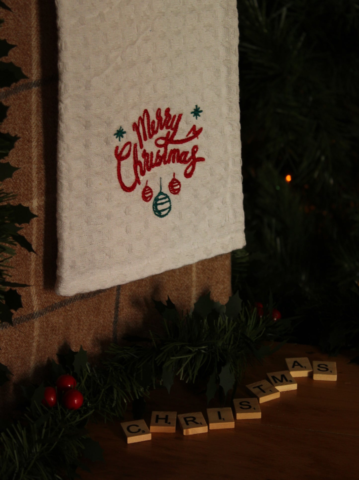 Christmas Dish Cloth - Merry Christmas