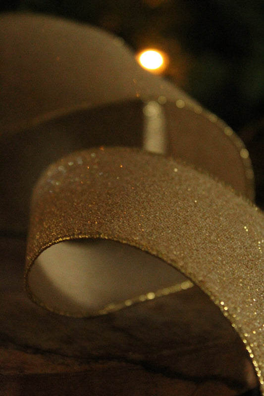 Christmas Ribbon - Shimmer Gold 60