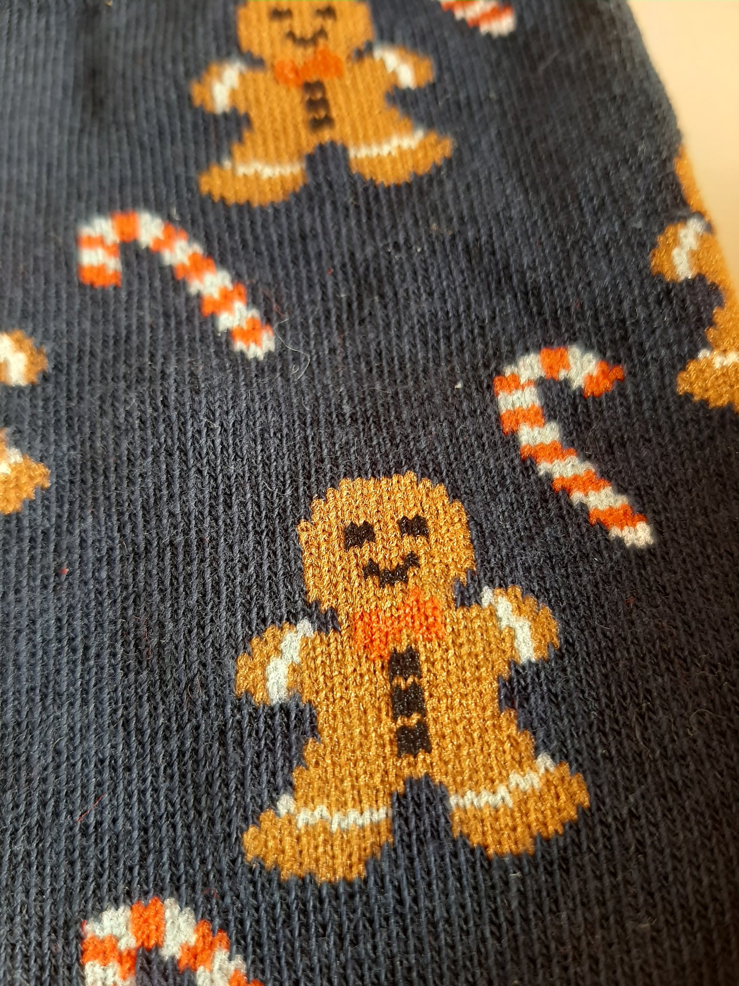 Christmas Socks - Gingerbread man and candy cane (35-38)