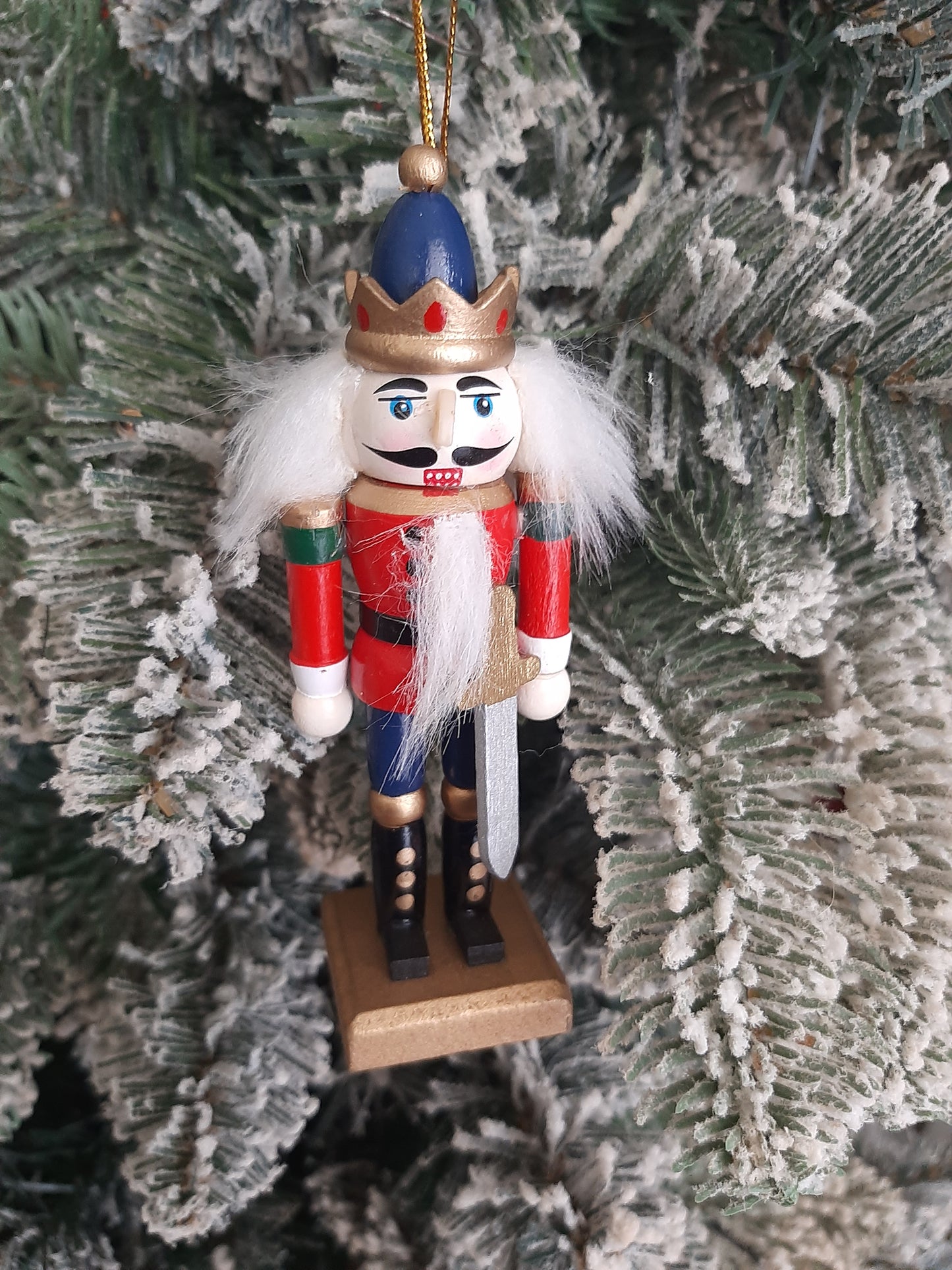 Christmas Nutcracker Ornament - Traditional Colors