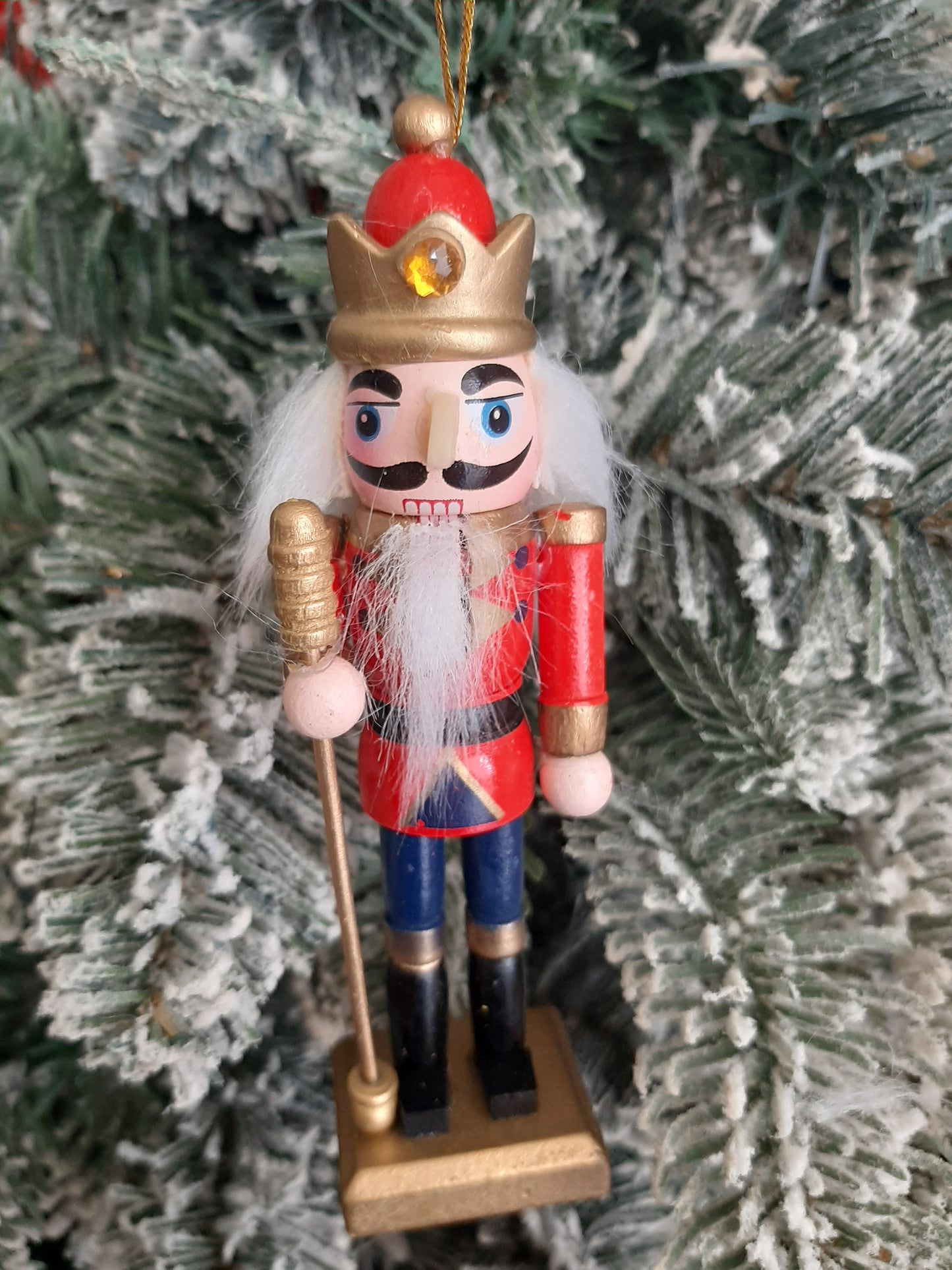 Christmas Nutcracker Ornament - Traditional Colors