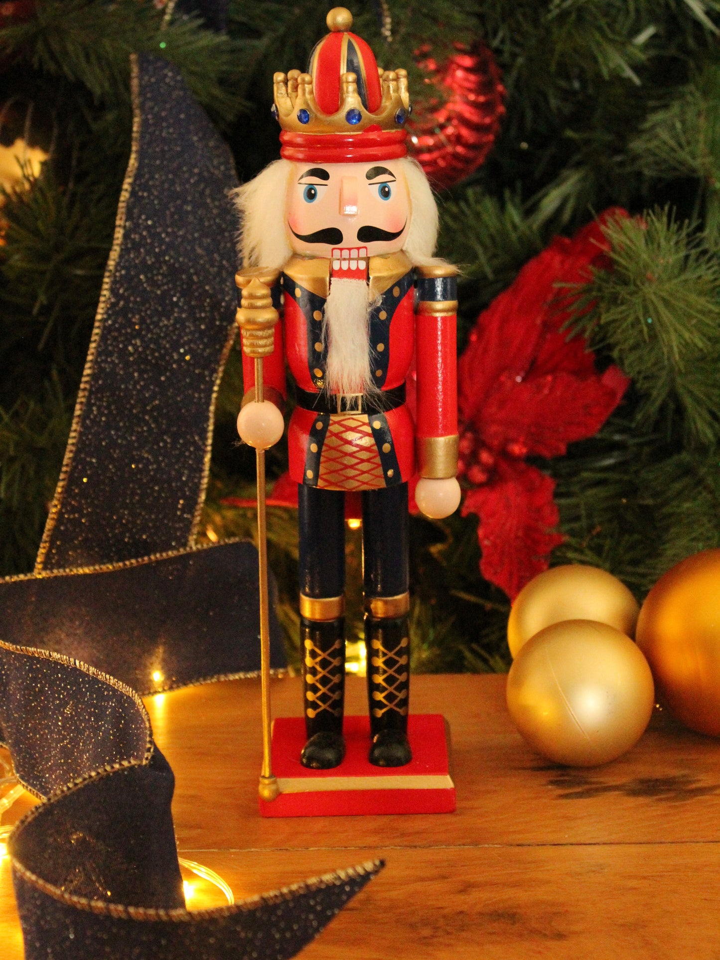 Christmas Nutcracker - Red and Blue 30cm