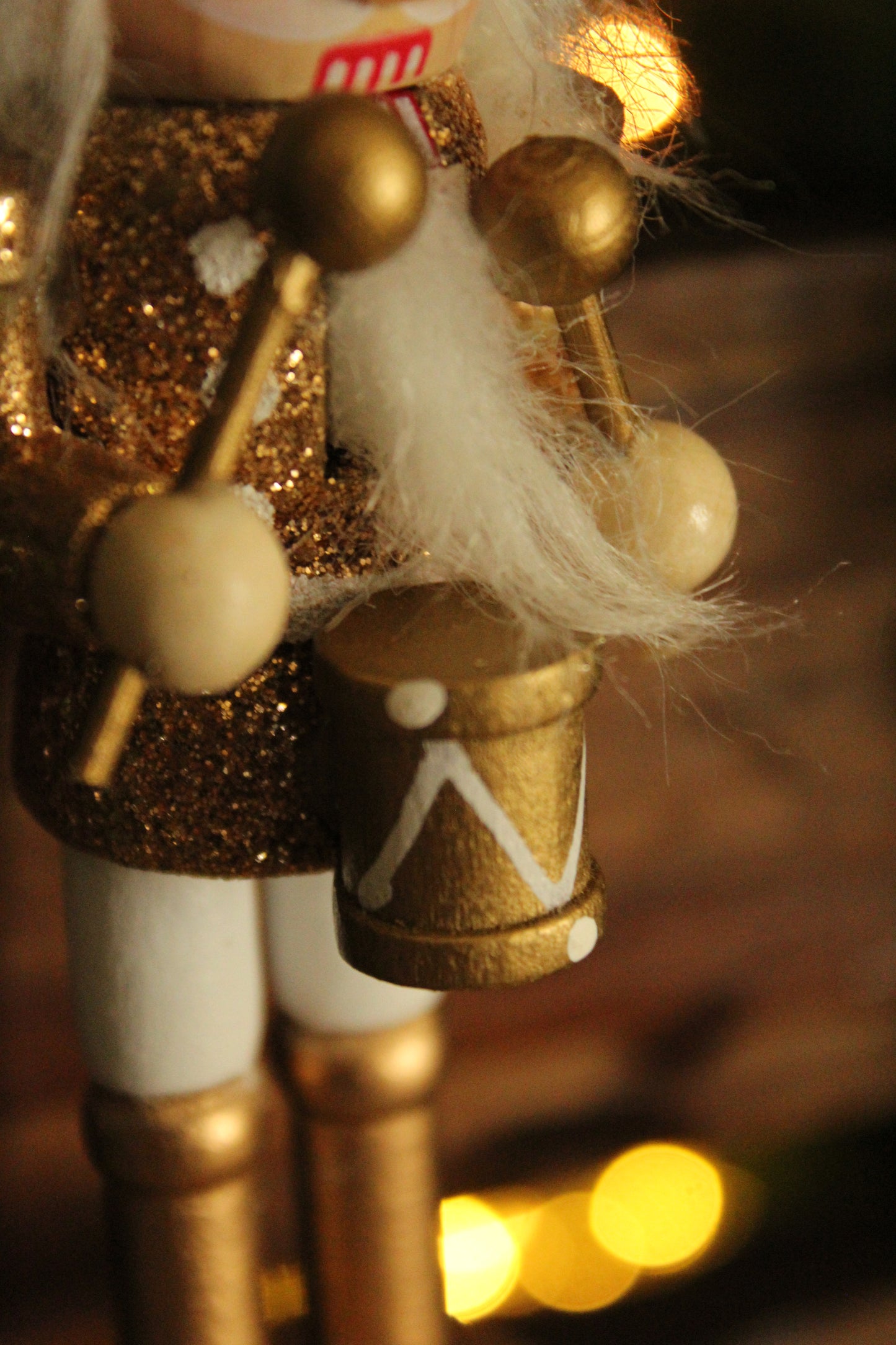 Christmas Nutcracker Ornament - Gold and Silver