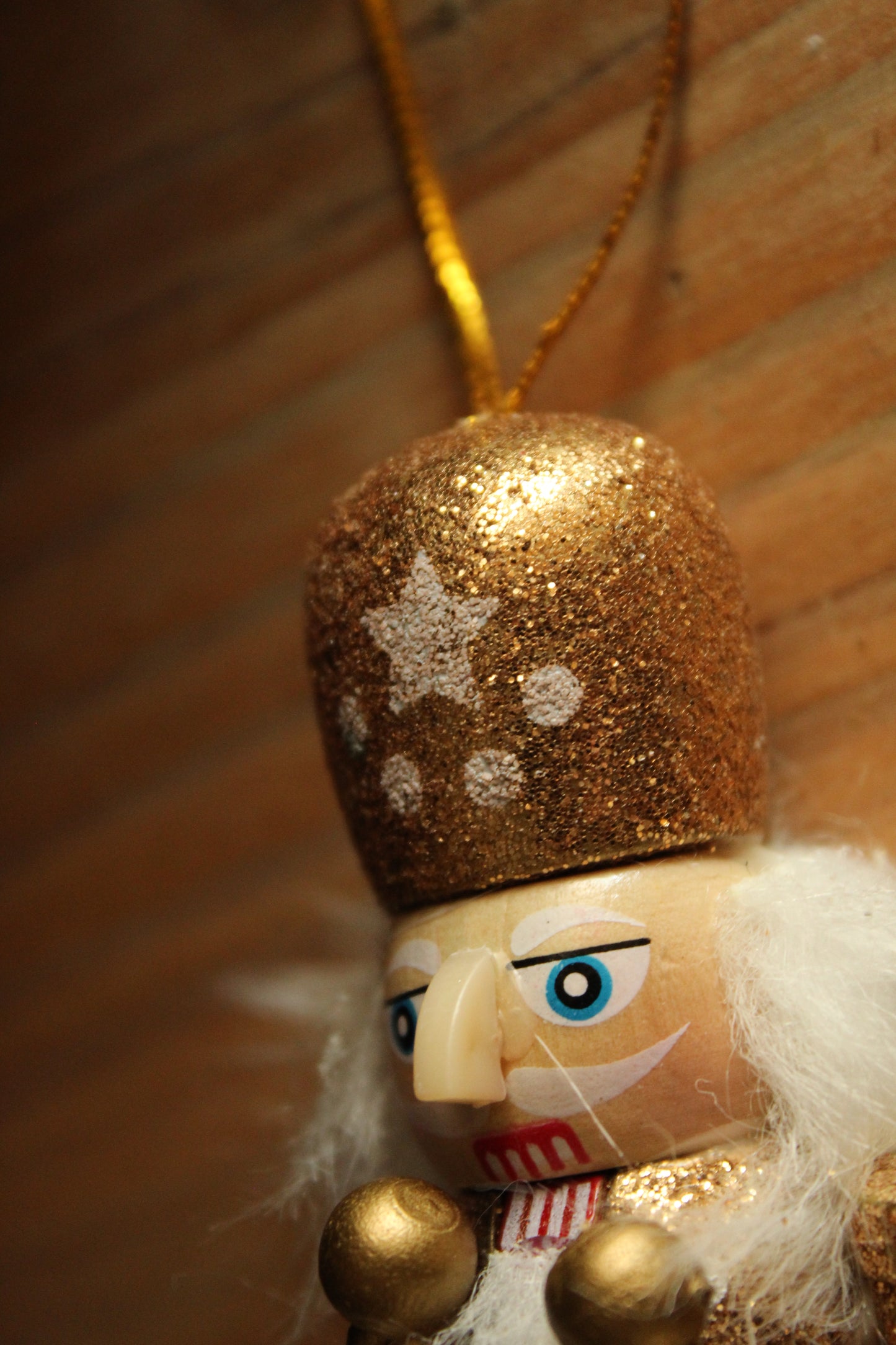 Christmas Nutcracker Ornament - Gold and Silver