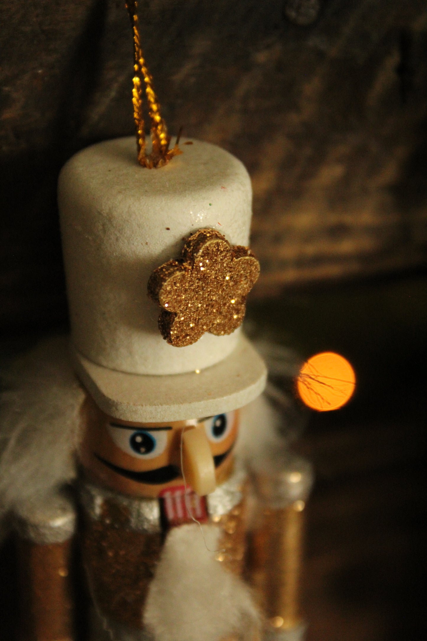 Christmas Nutcracker Ornament - Gold and Silver