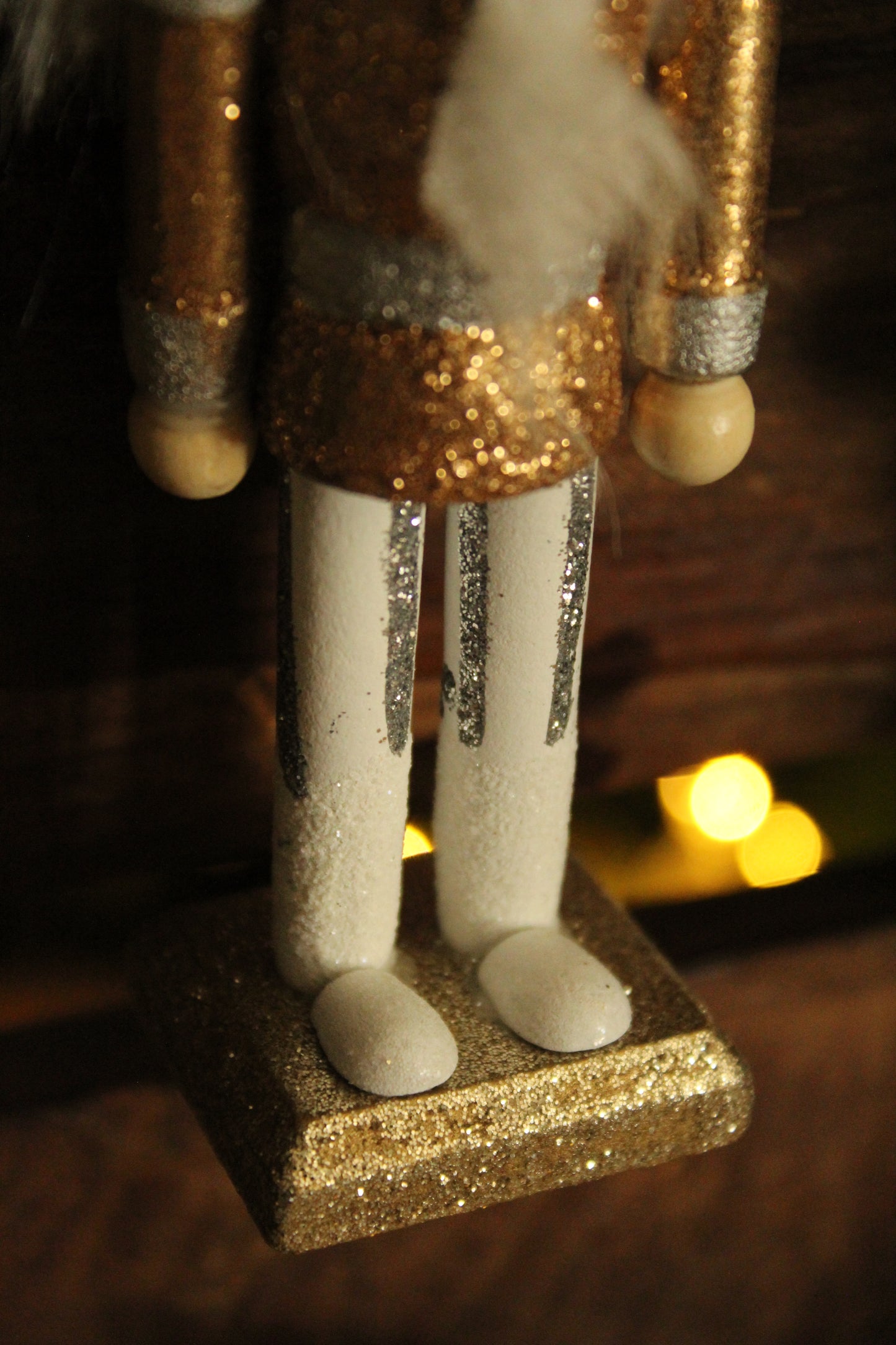 Christmas Nutcracker Ornament - Gold and Silver