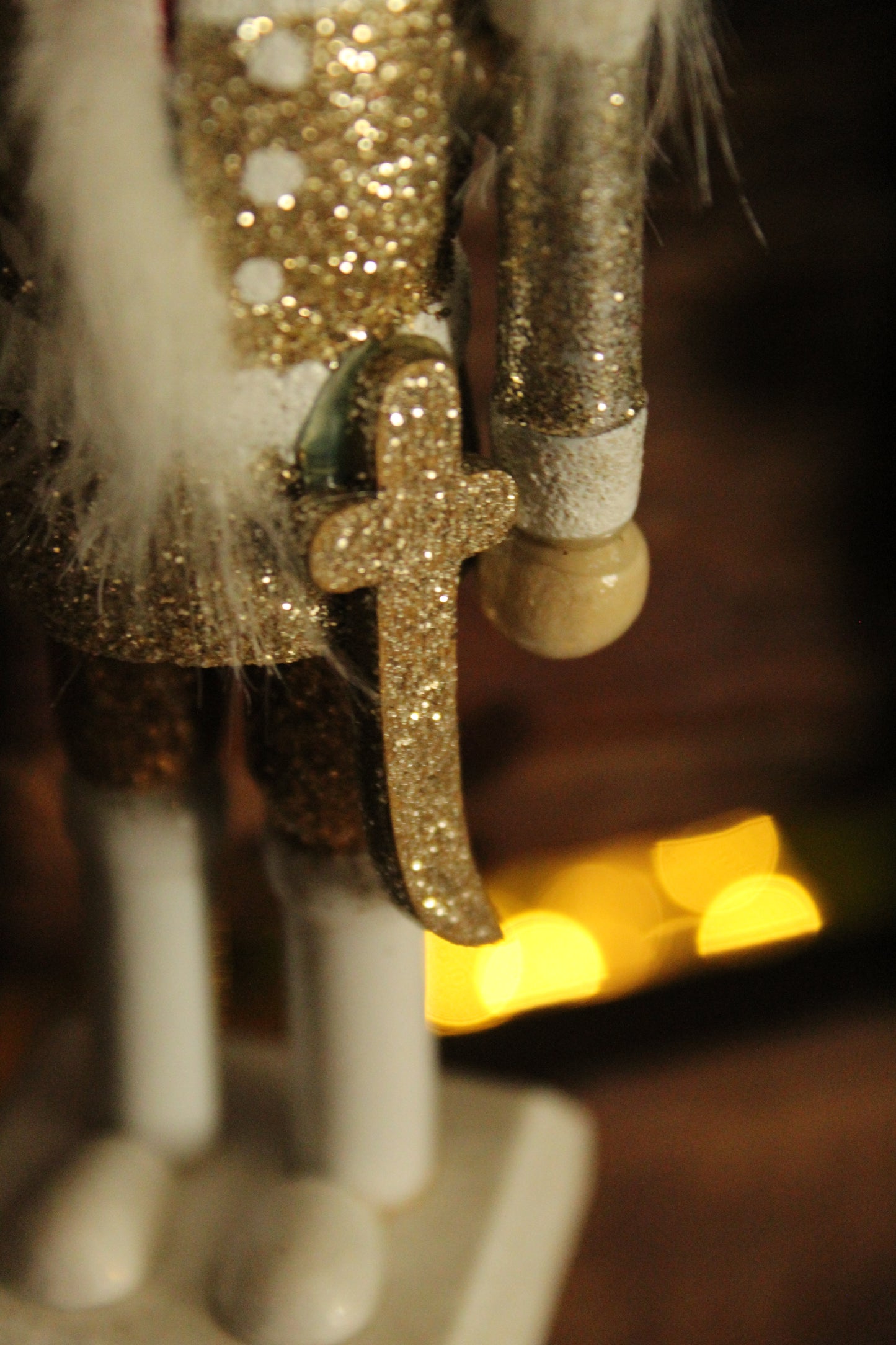 Christmas Nutcracker Ornament - Gold and Silver