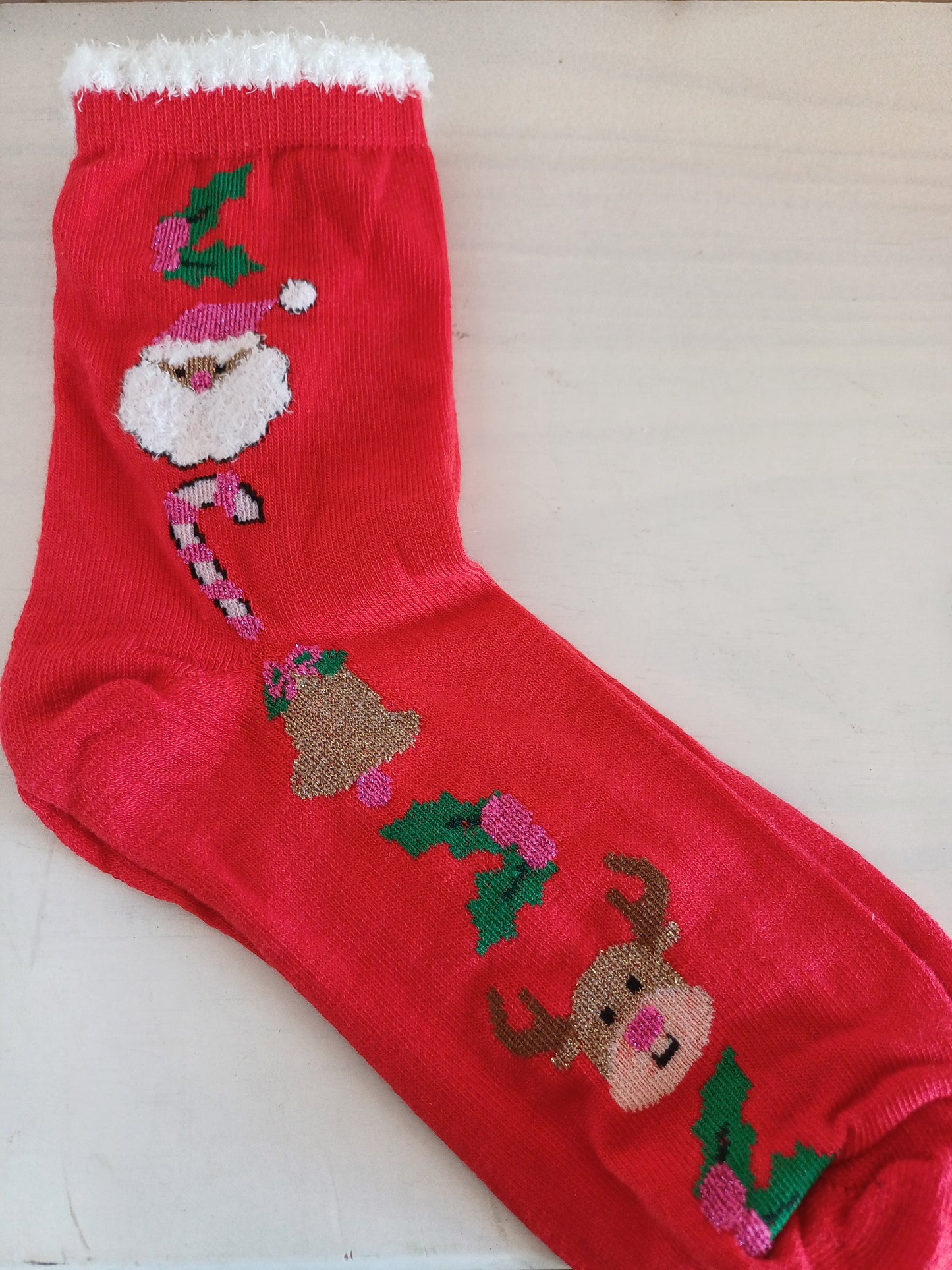 Christmas Socks - Wreath Red (35 - 39)