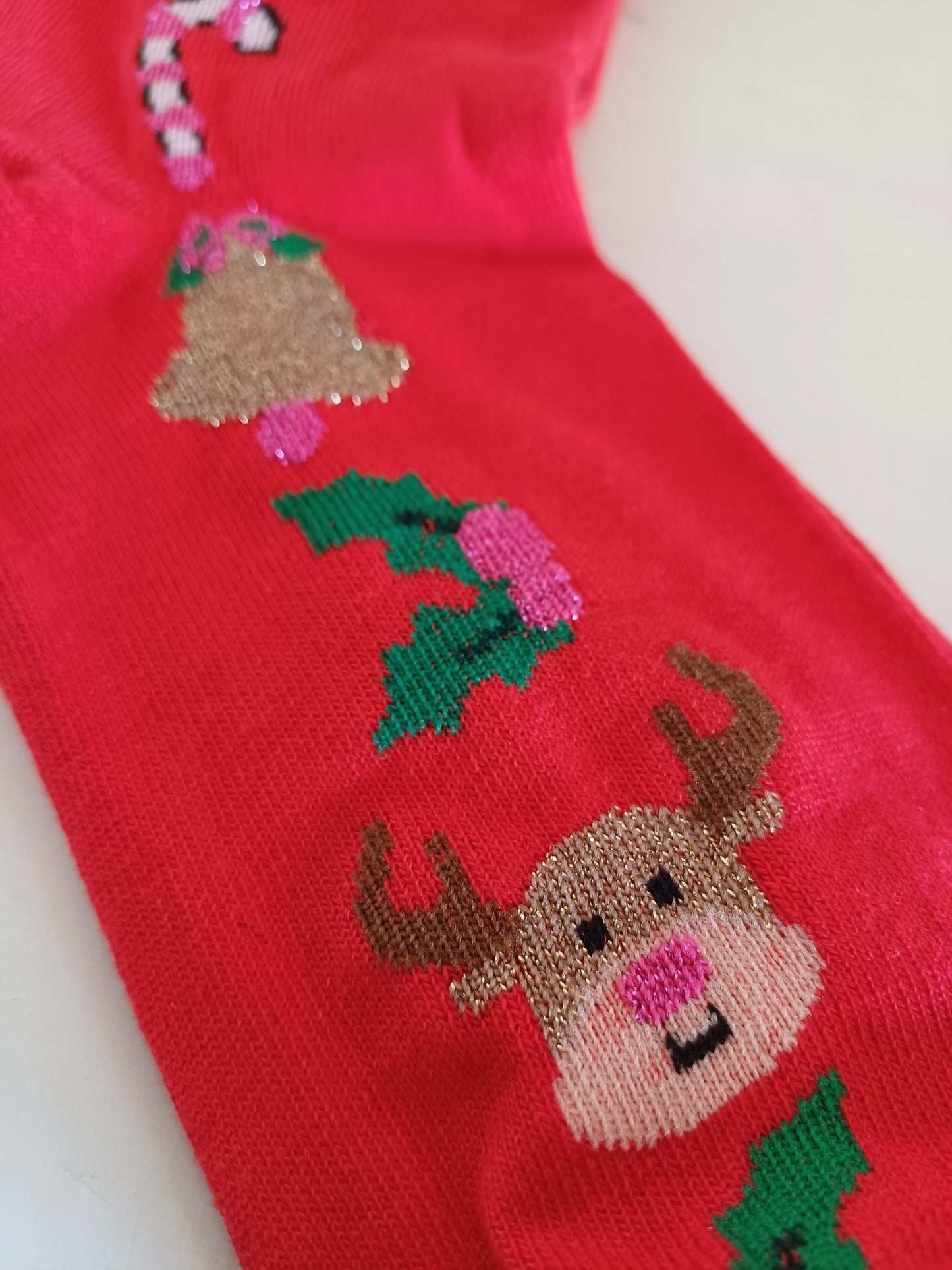 Christmas Socks - Wreath Red (35 - 39)