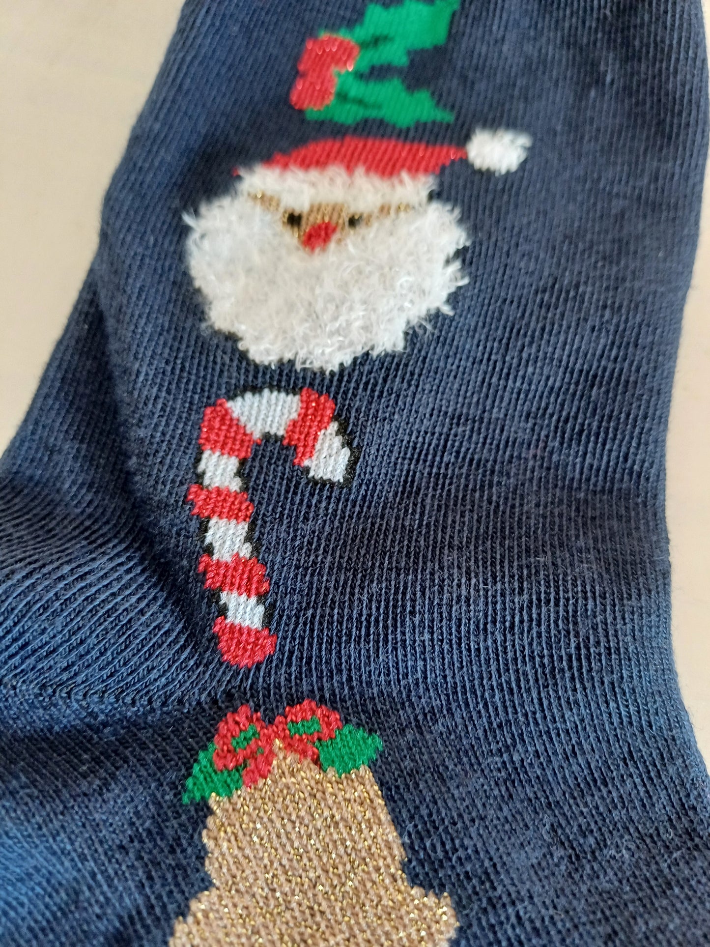 Christmas Socks - Wreath Blue (35 - 39)