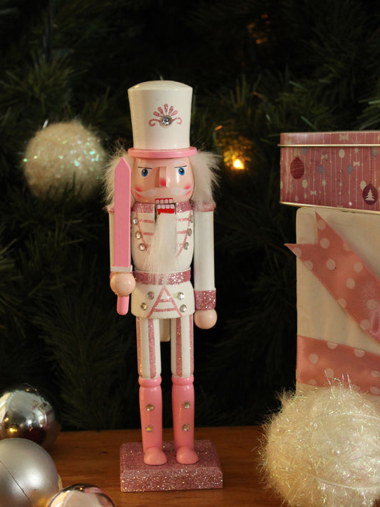 Christmas Nutcracker - Pink Sward 30cm