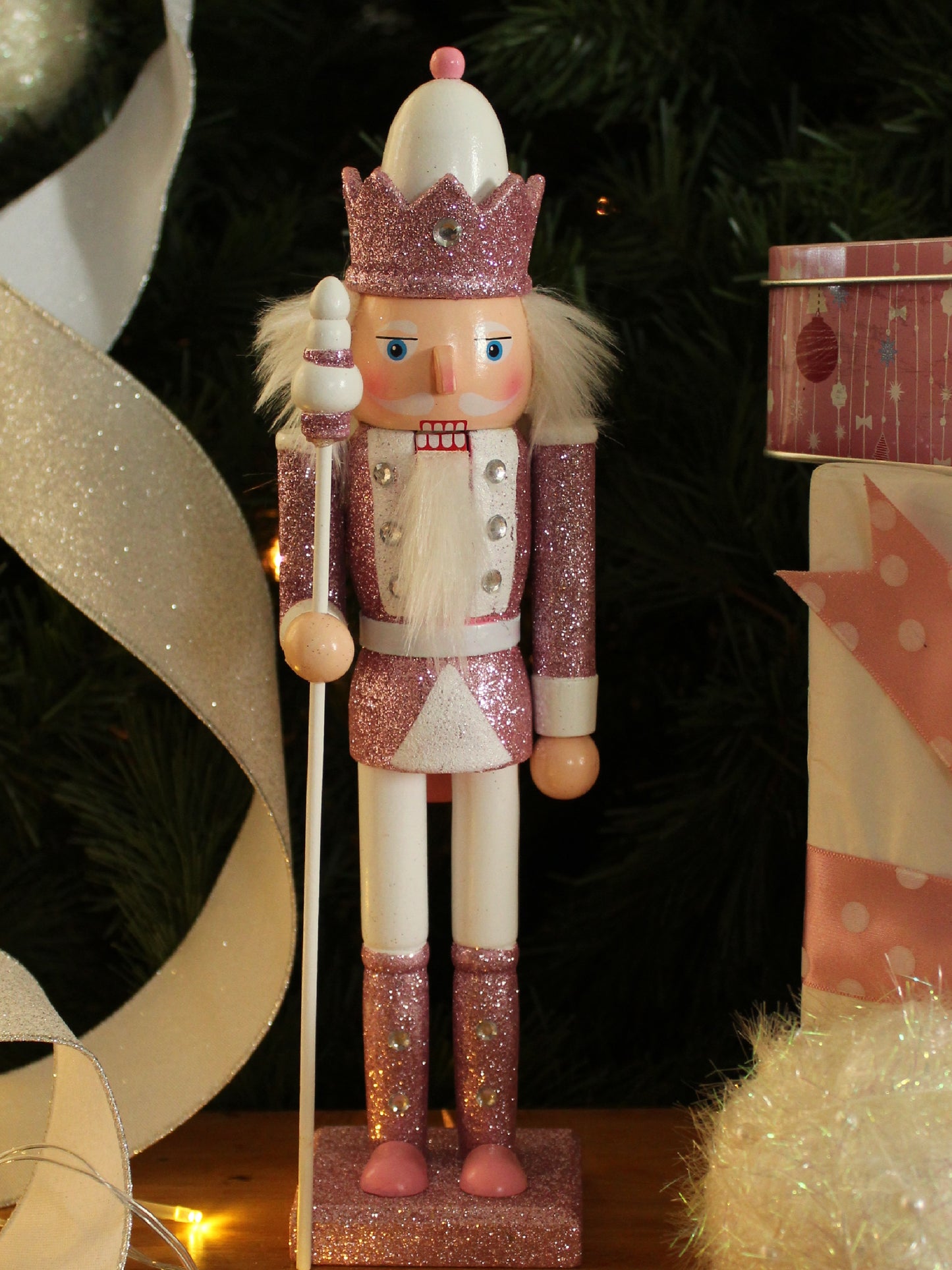 Christmas Nutcracker - Pink 30cm