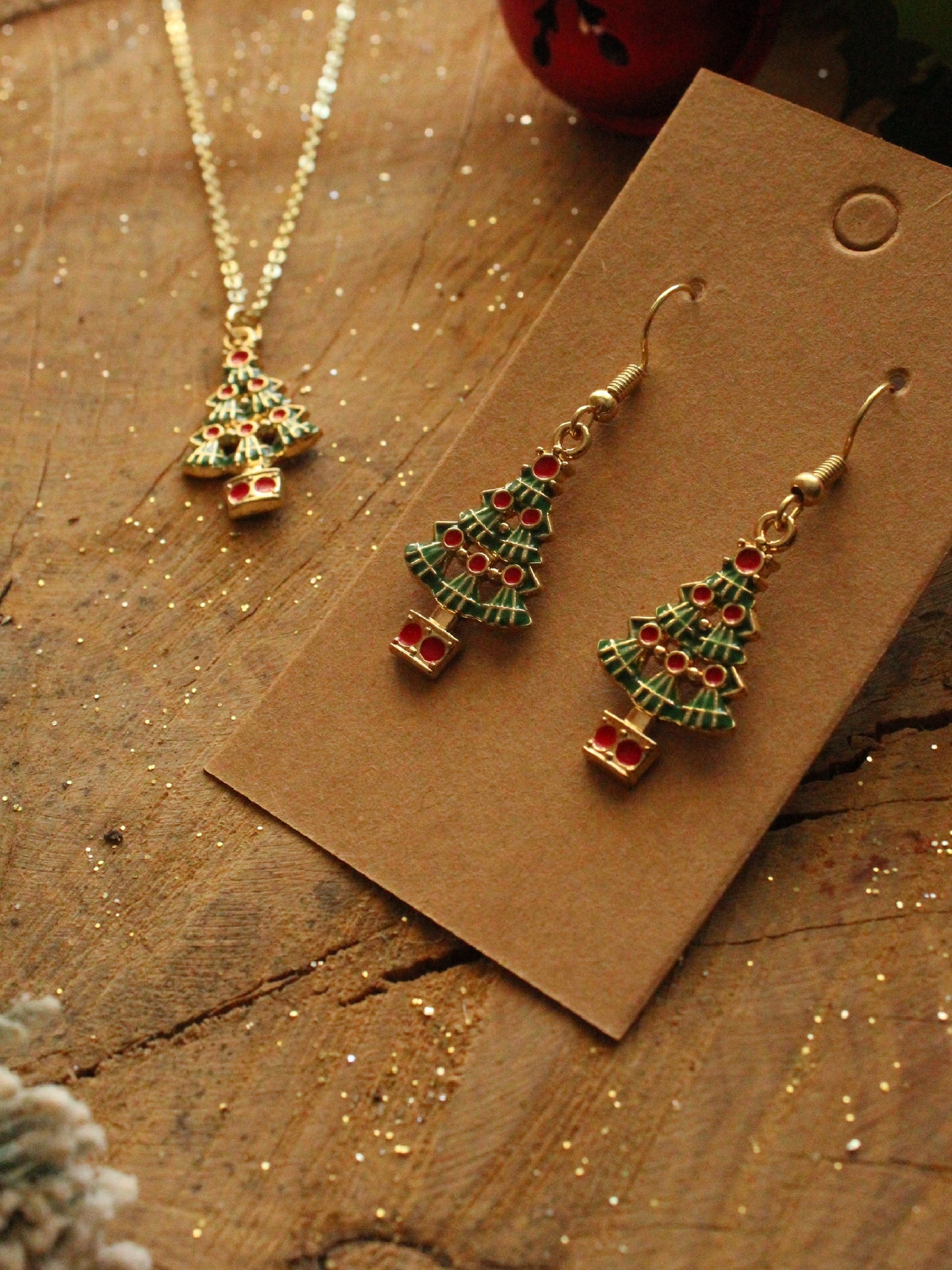 Christmas Earrings - Tree Large