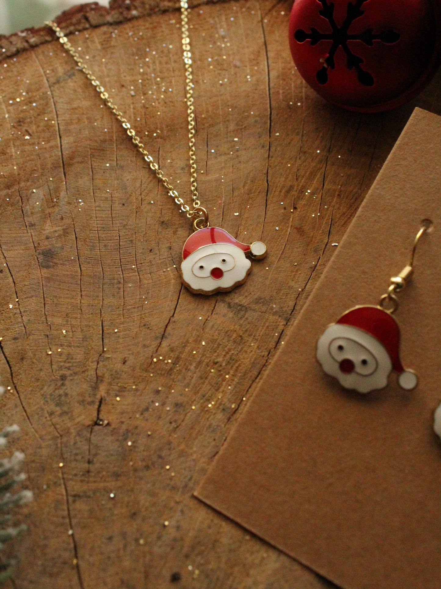 Christmas Earrings - Santa Face