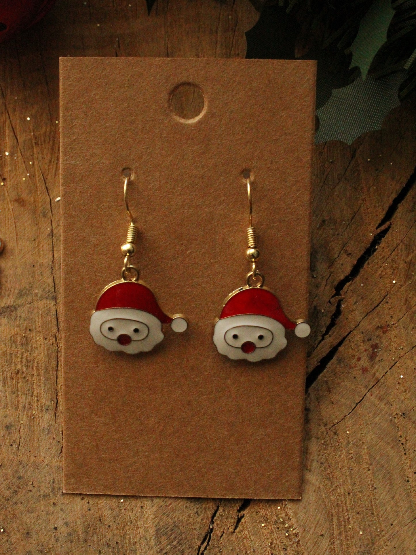 Christmas Earrings - Santa Face