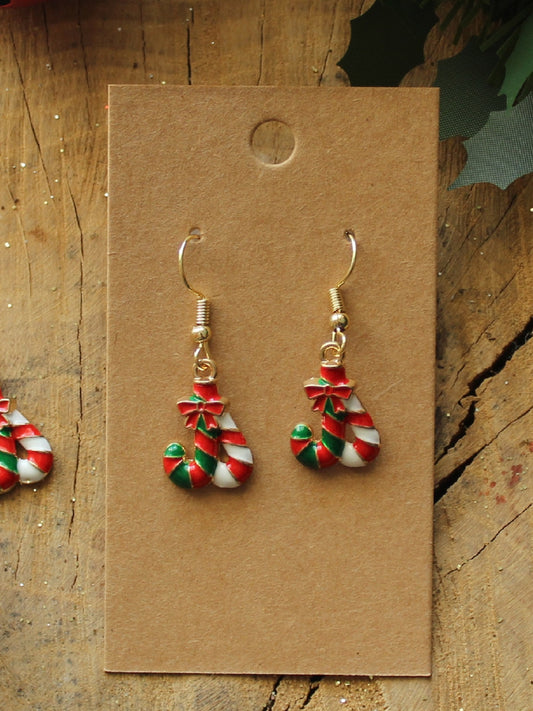 Christmas Earrings - Candy Canes