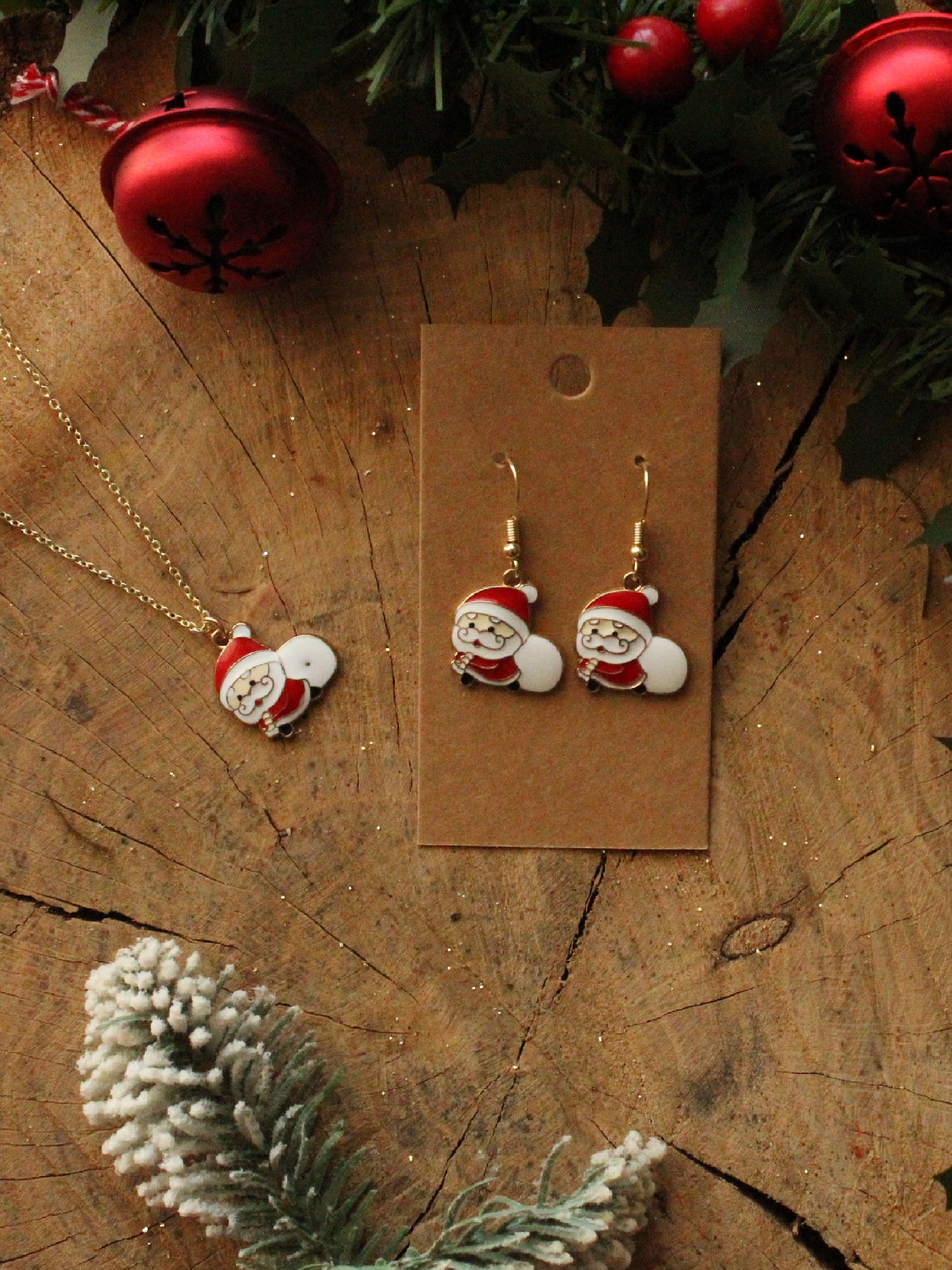 Christmas Earrings - Santa