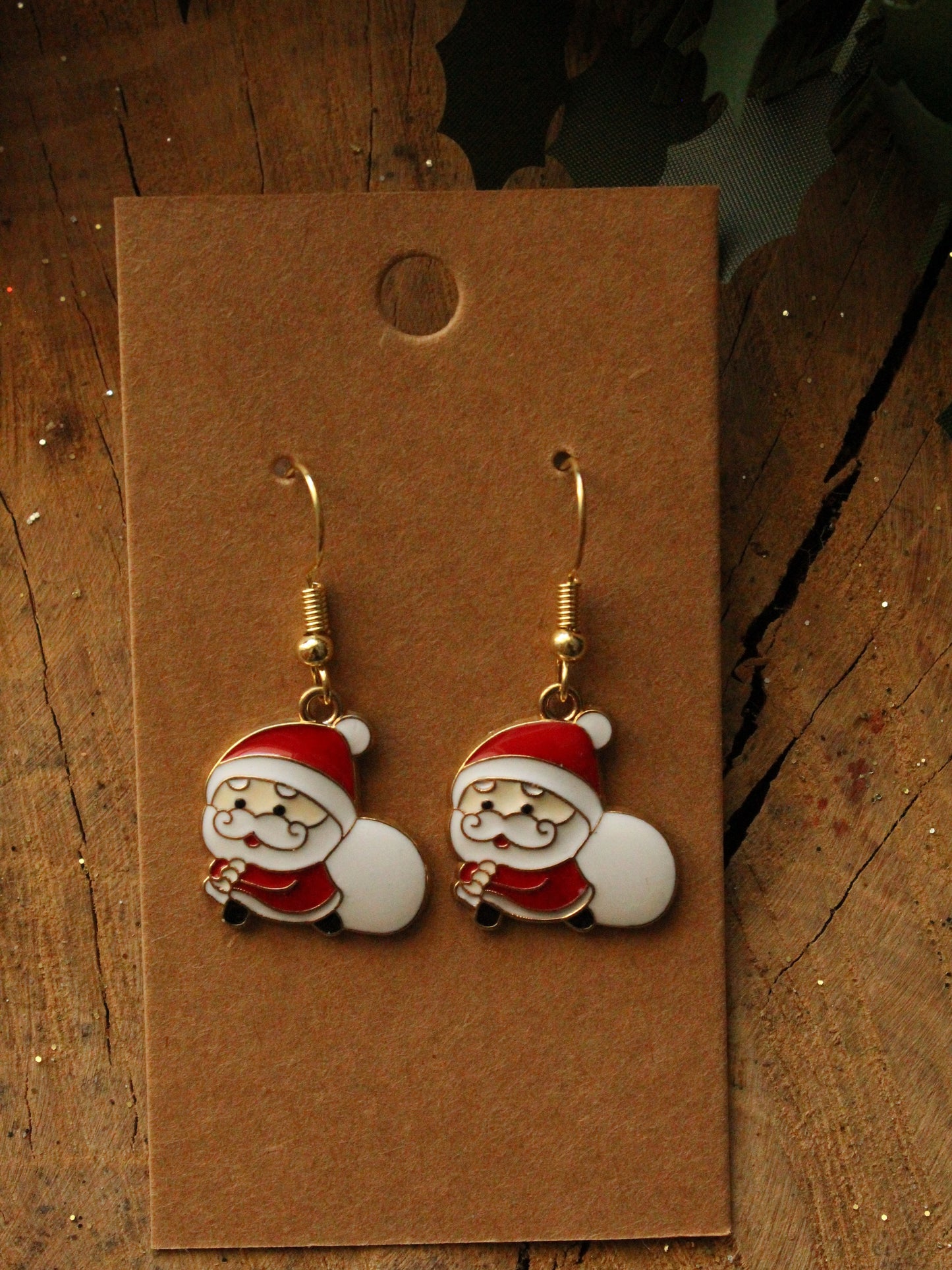 Christmas Earrings - Santa