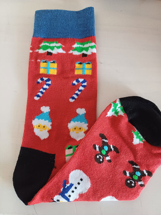 Christmas Socks - Red Christmas Pattern (35 - 39)