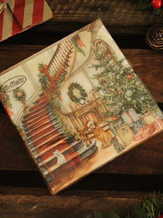 Christmas Serviettes - Doggy Merry