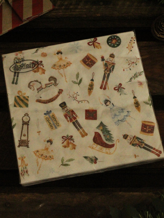 Christmas Serviettes - Nutcracker and Sugarplum Fairy